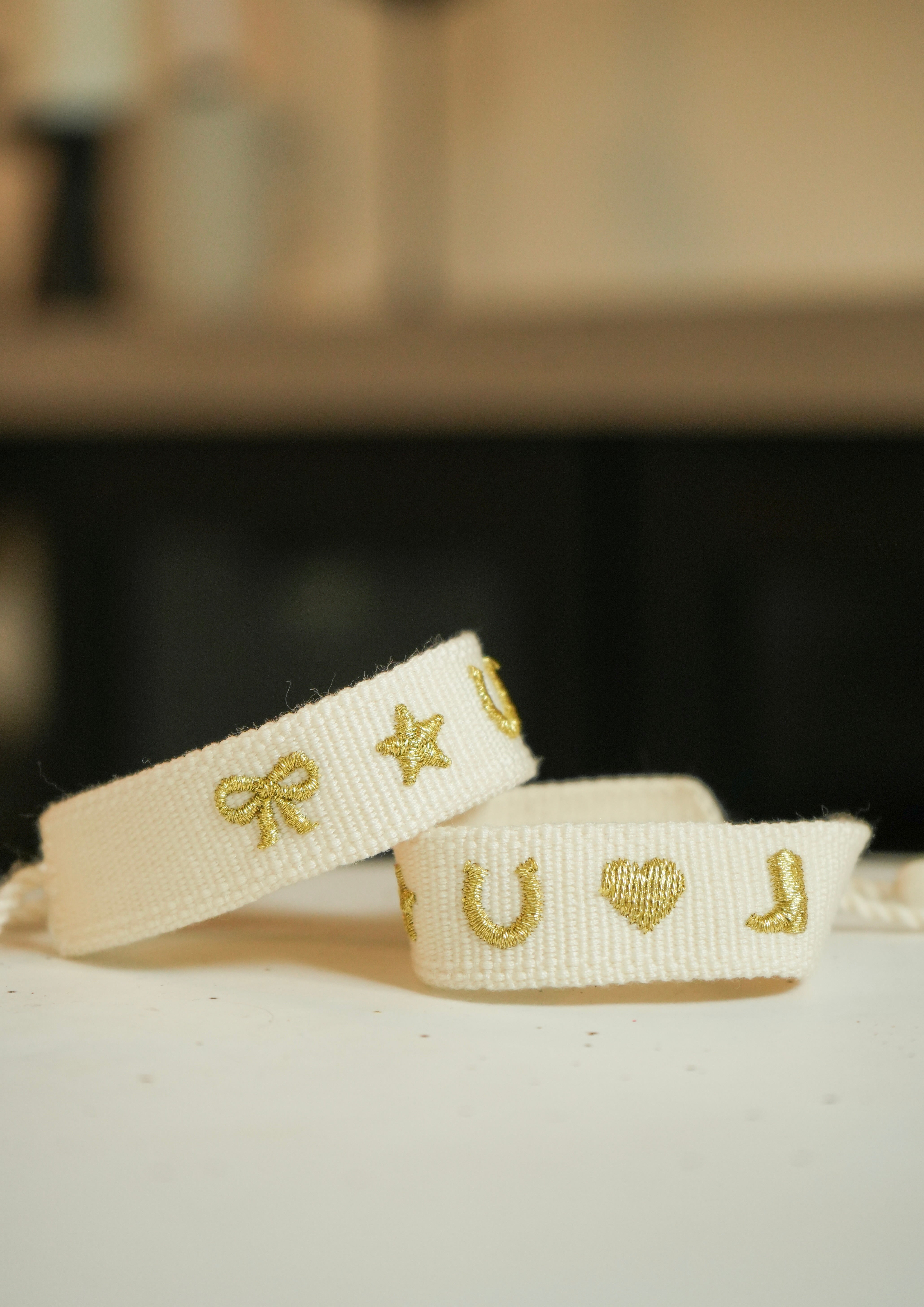 Lucky Charm Embroidered Bracelet