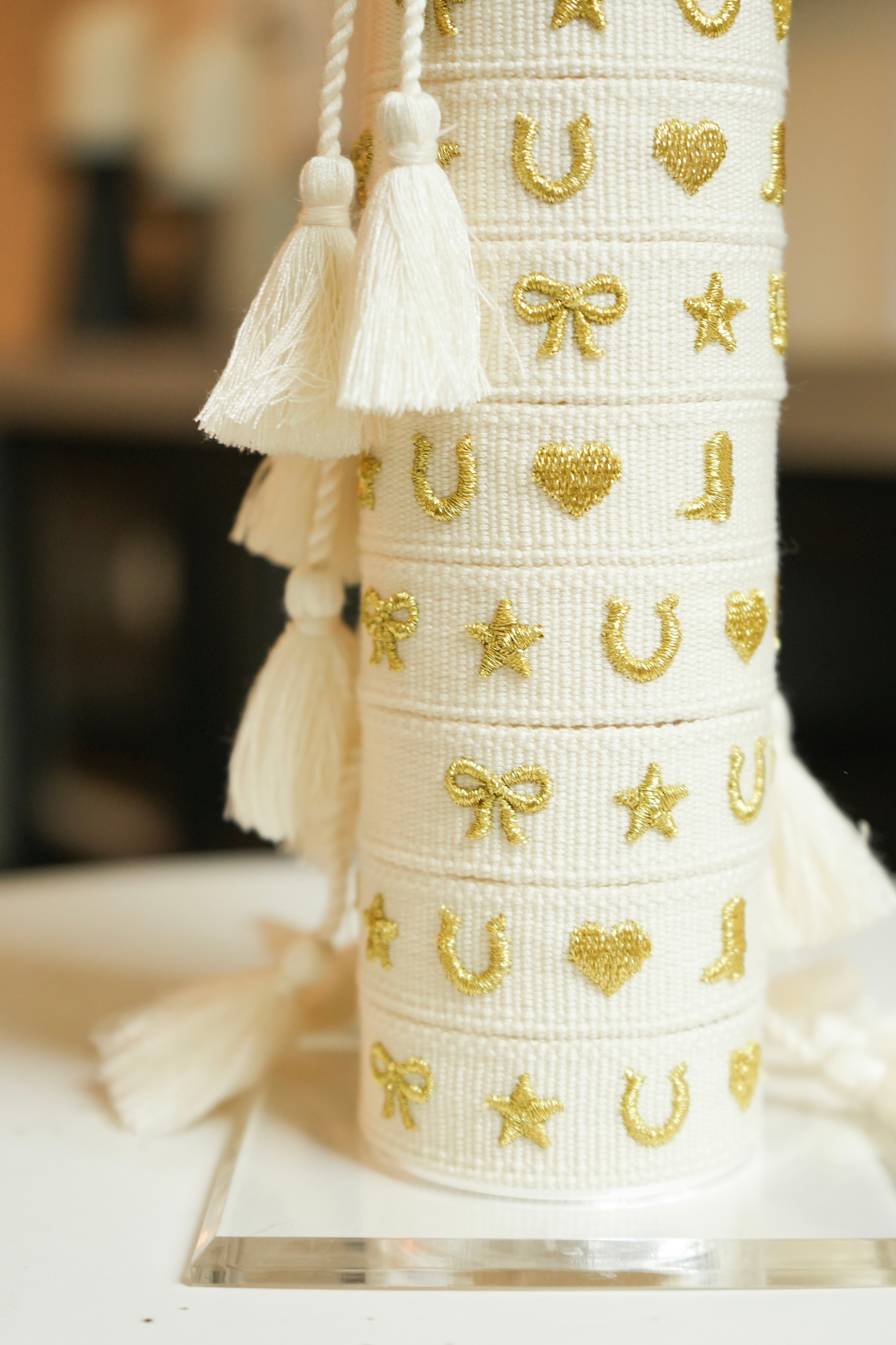 Lucky Charm Embroidered Bracelet