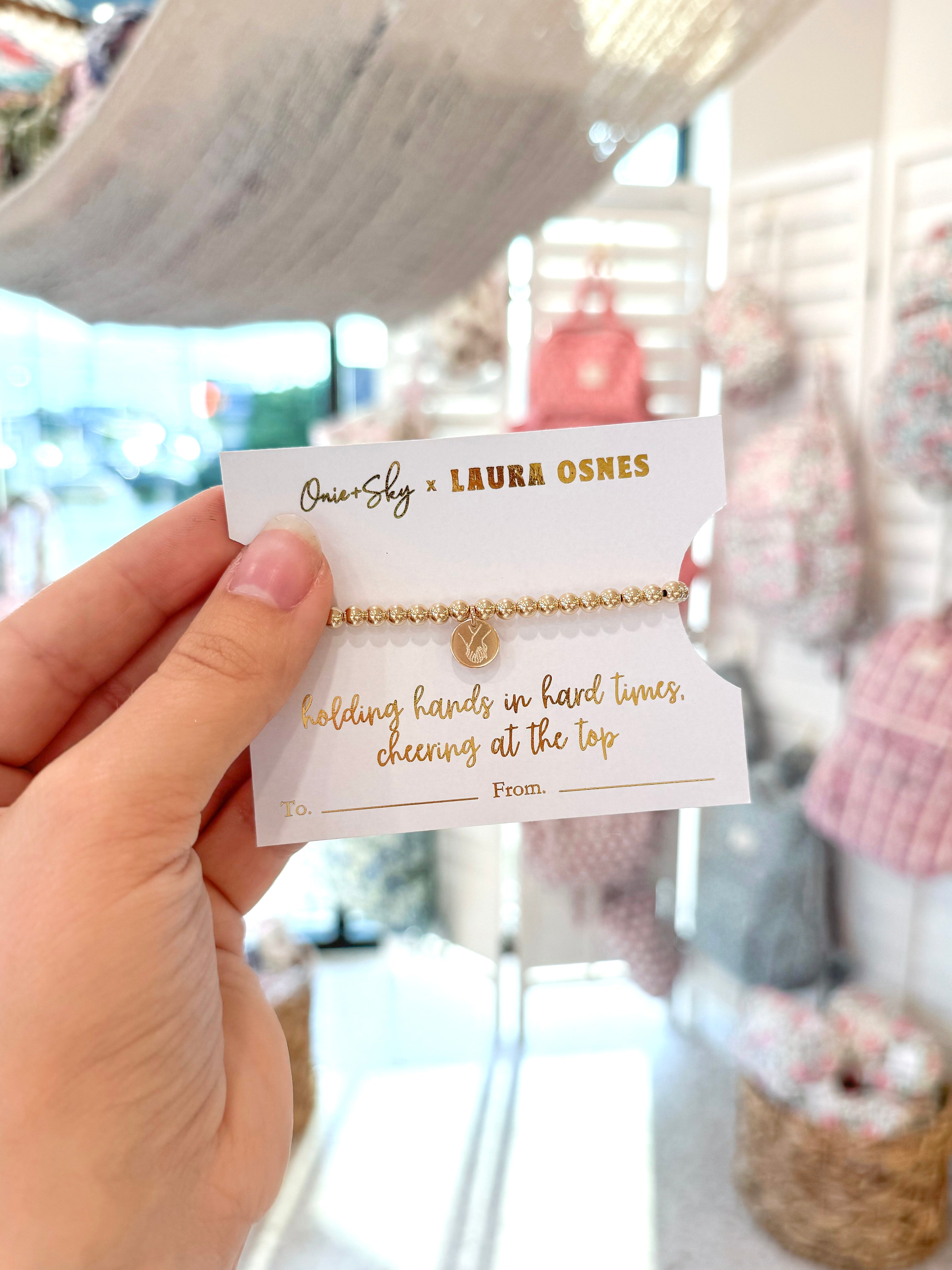 Laura Osnes Gold Filled Beaded Bracelet