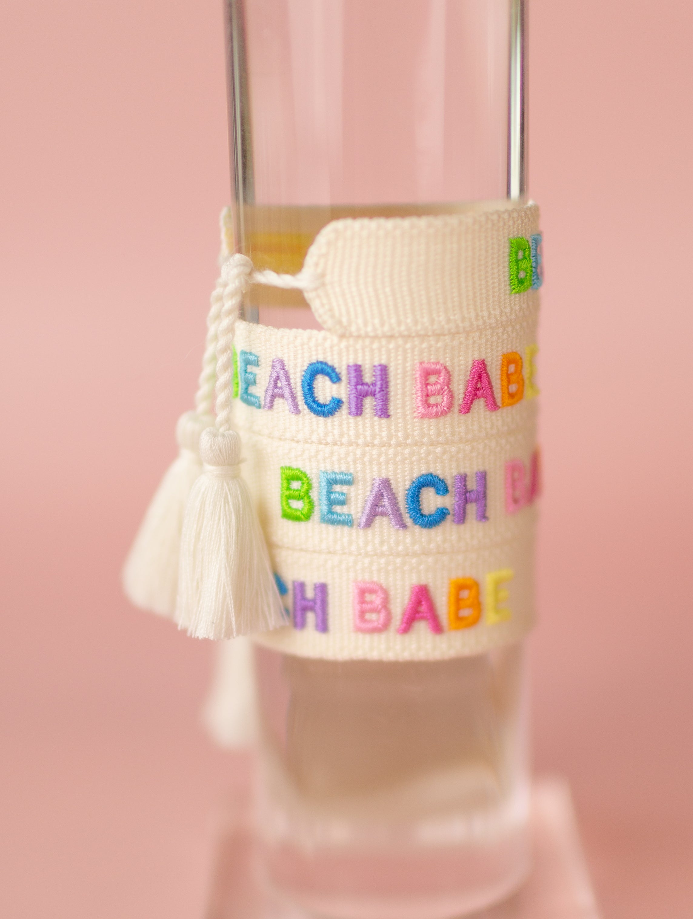 Beach Babe Embroidered Bracelet