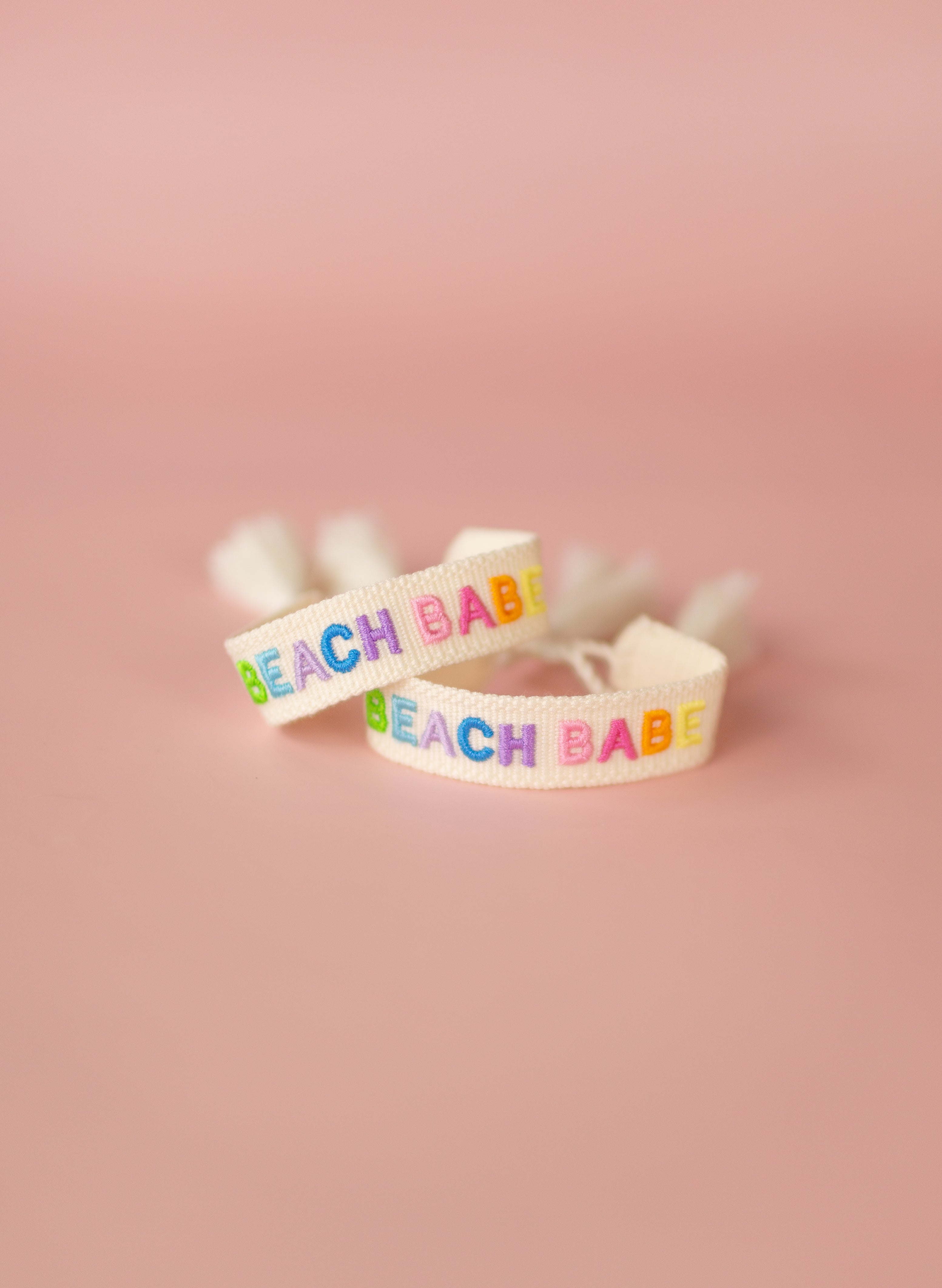 Beach Babe Embroidered Bracelet