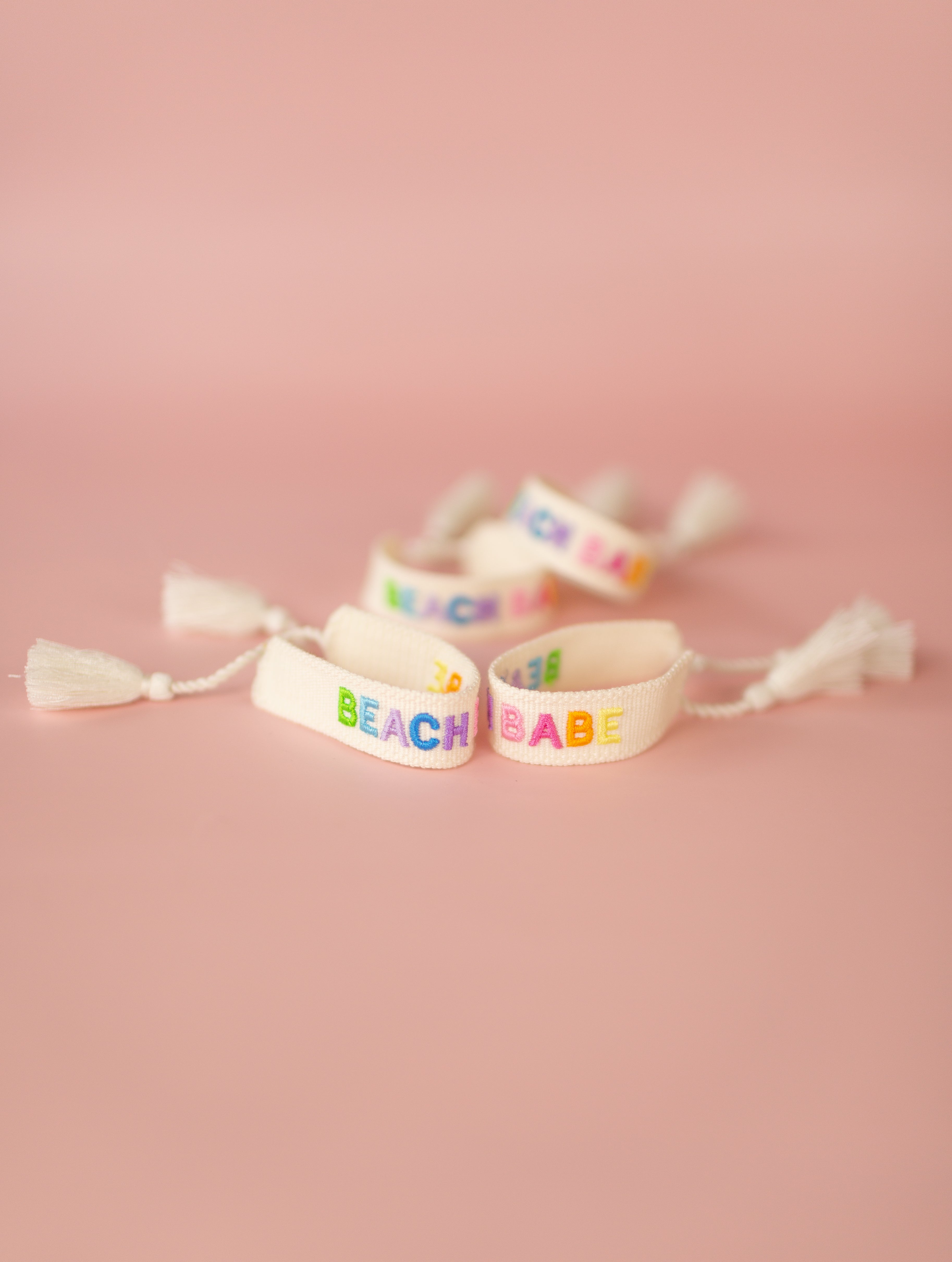 Beach Babe Embroidered Bracelet