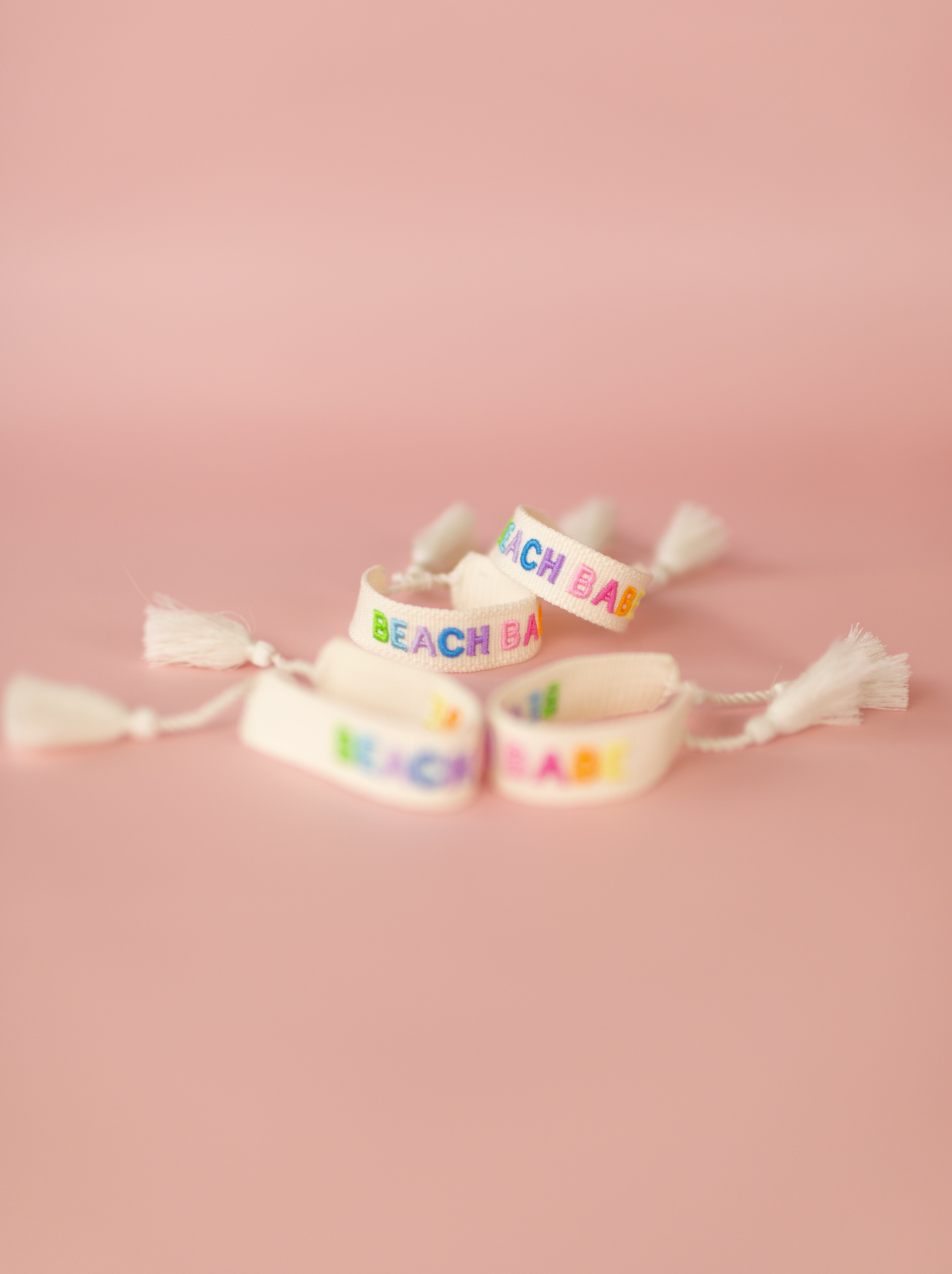 Beach Babe Embroidered Bracelet