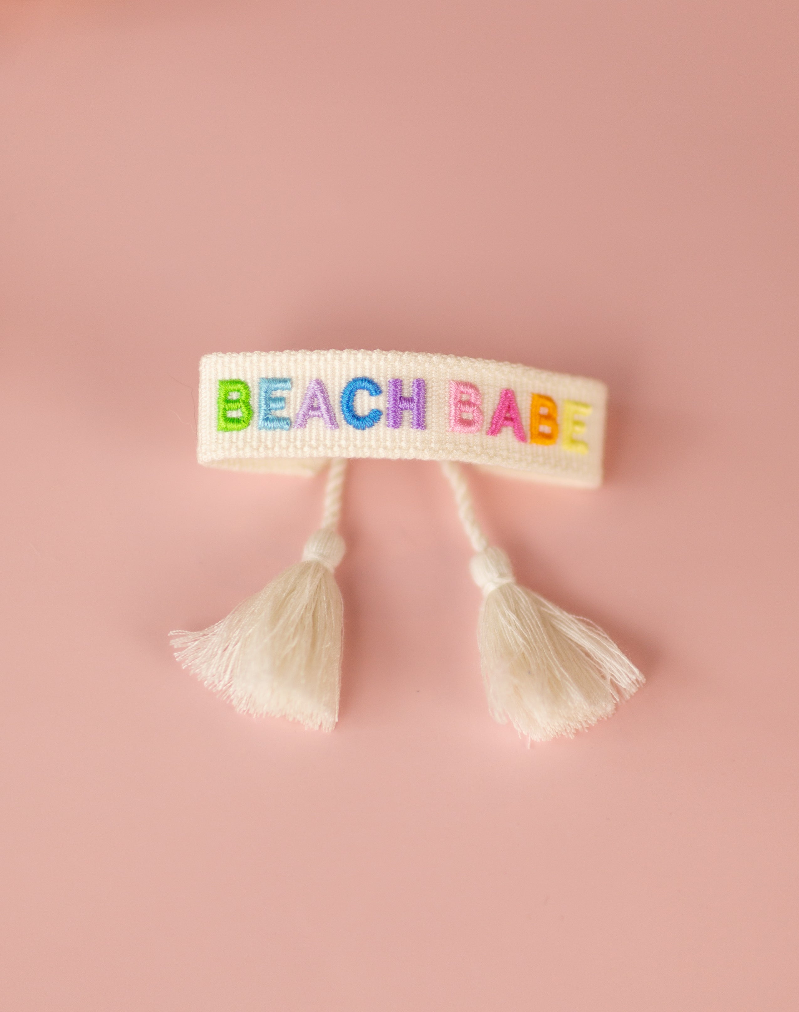 Beach Babe Embroidered Bracelet