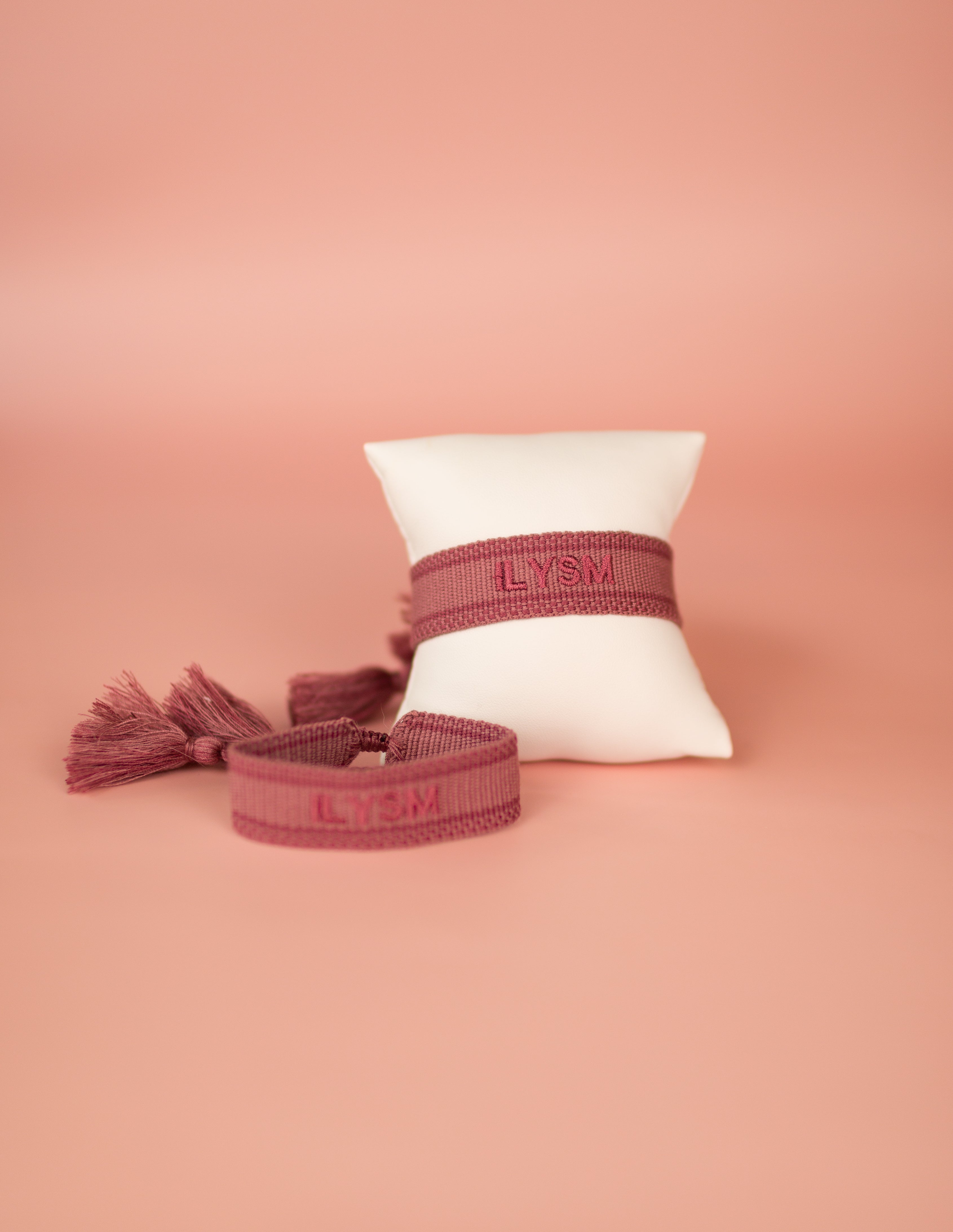 ILYSM Embroidered Bracelet