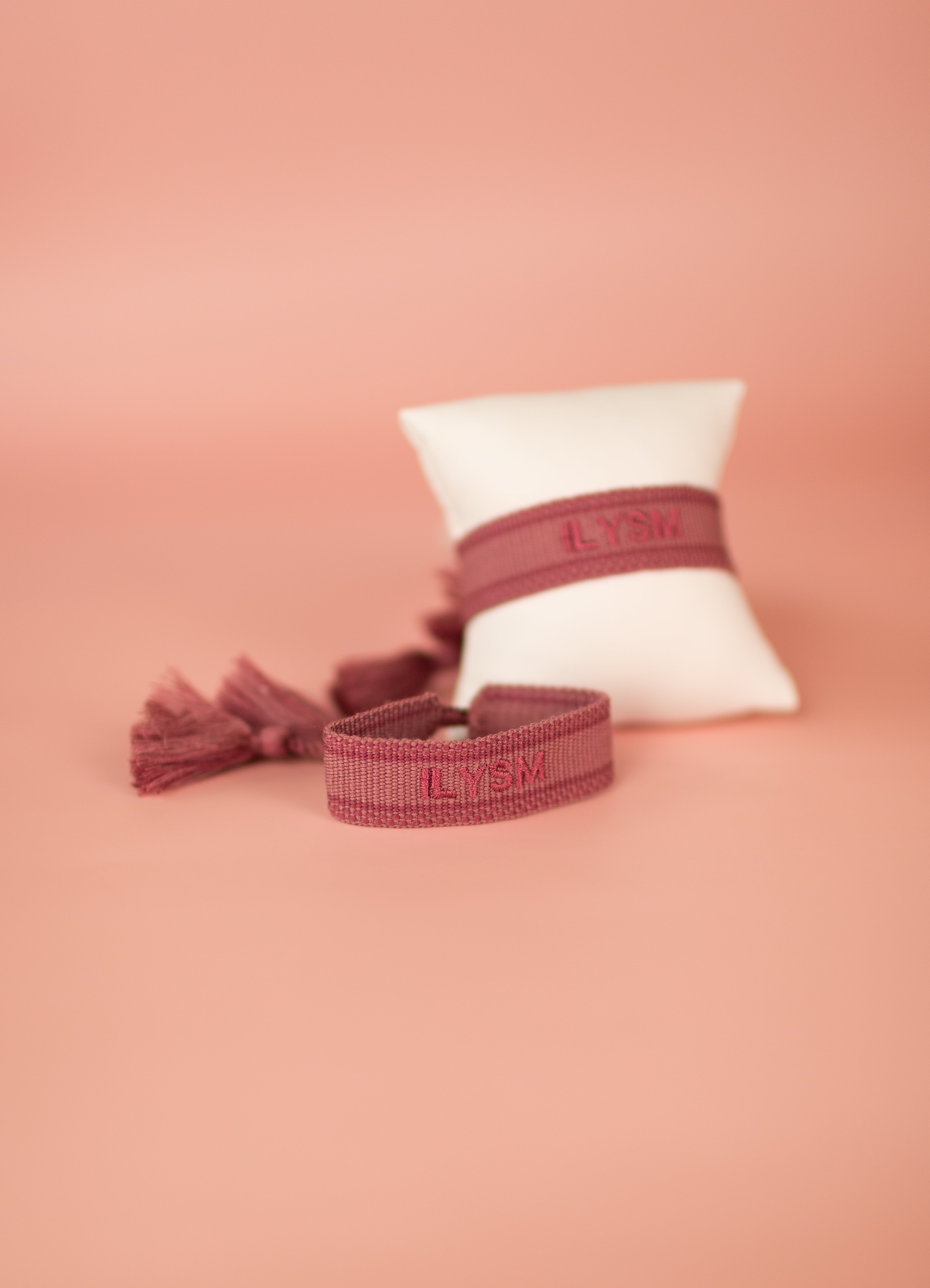 ILYSM Embroidered Bracelet