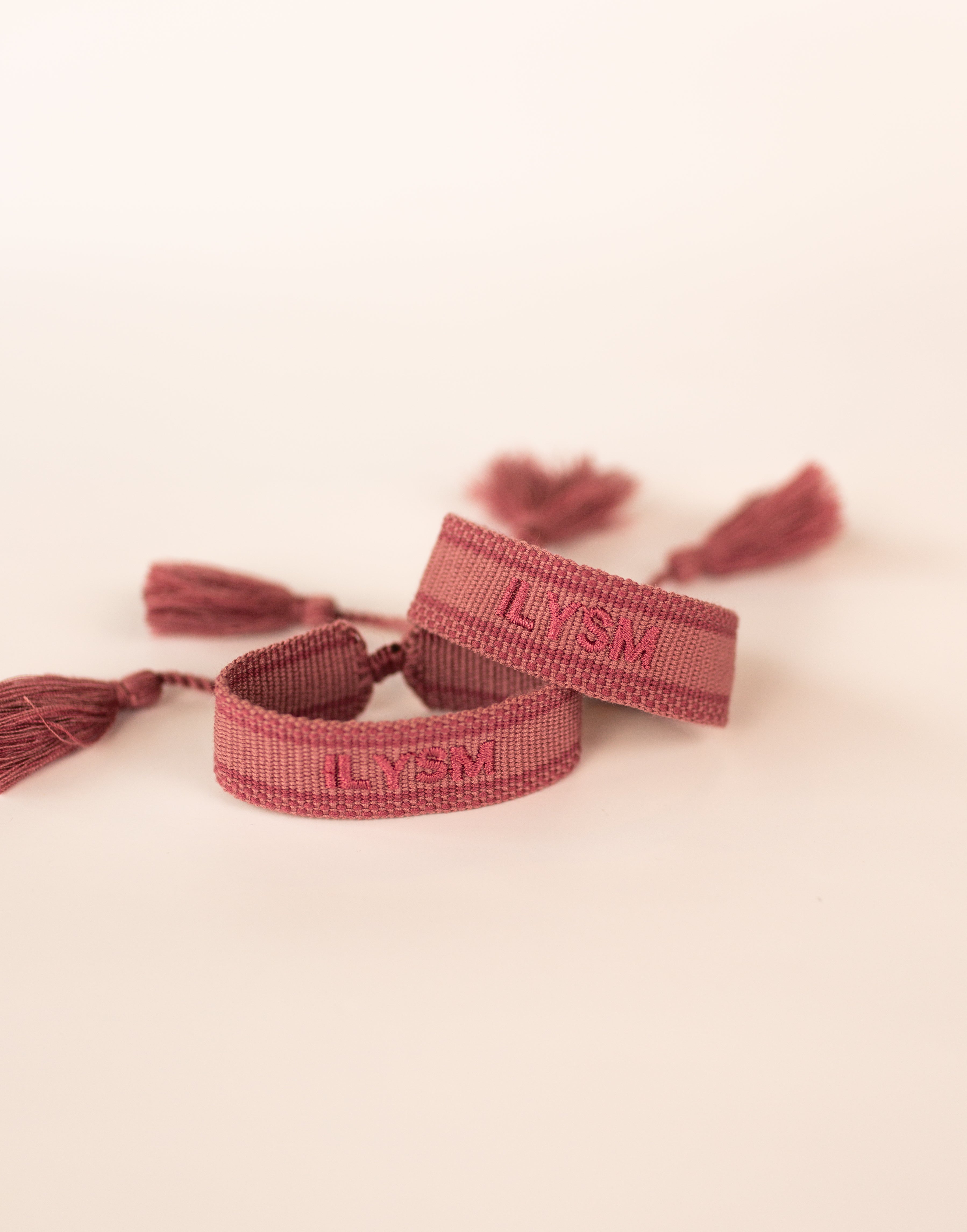 ILYSM Embroidered Bracelet