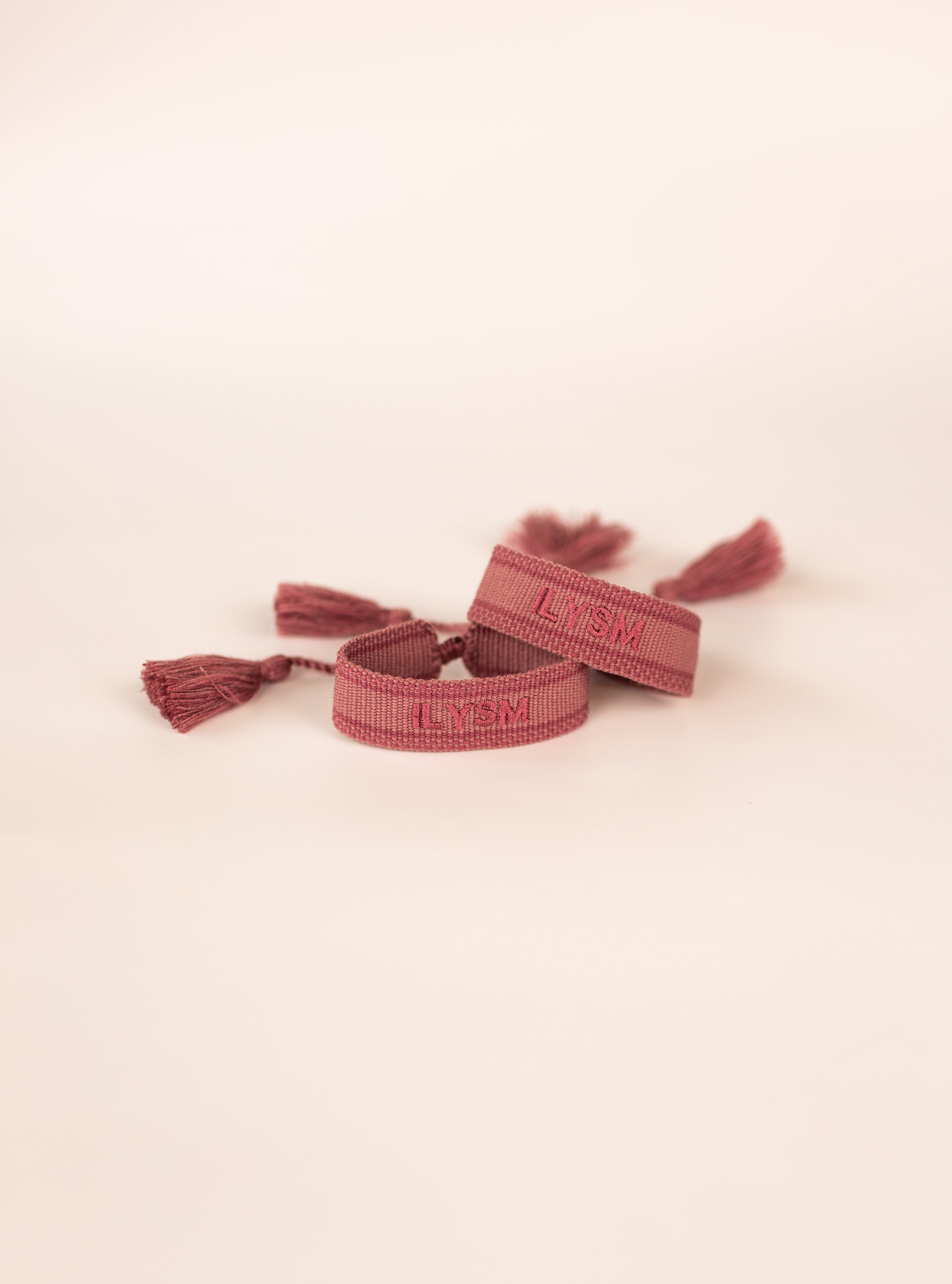 ILYSM Embroidered Bracelet