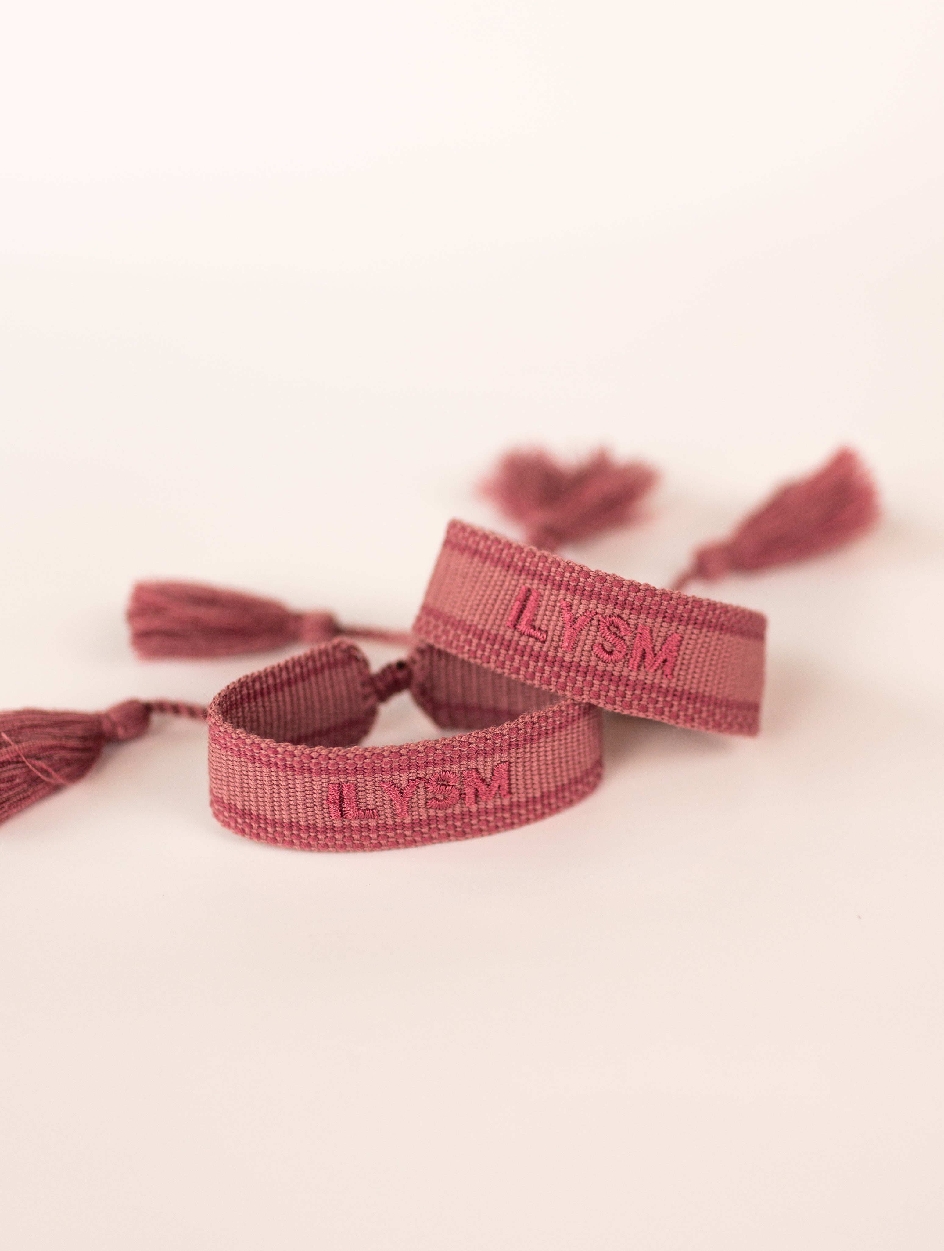 ILYSM Embroidered Bracelet