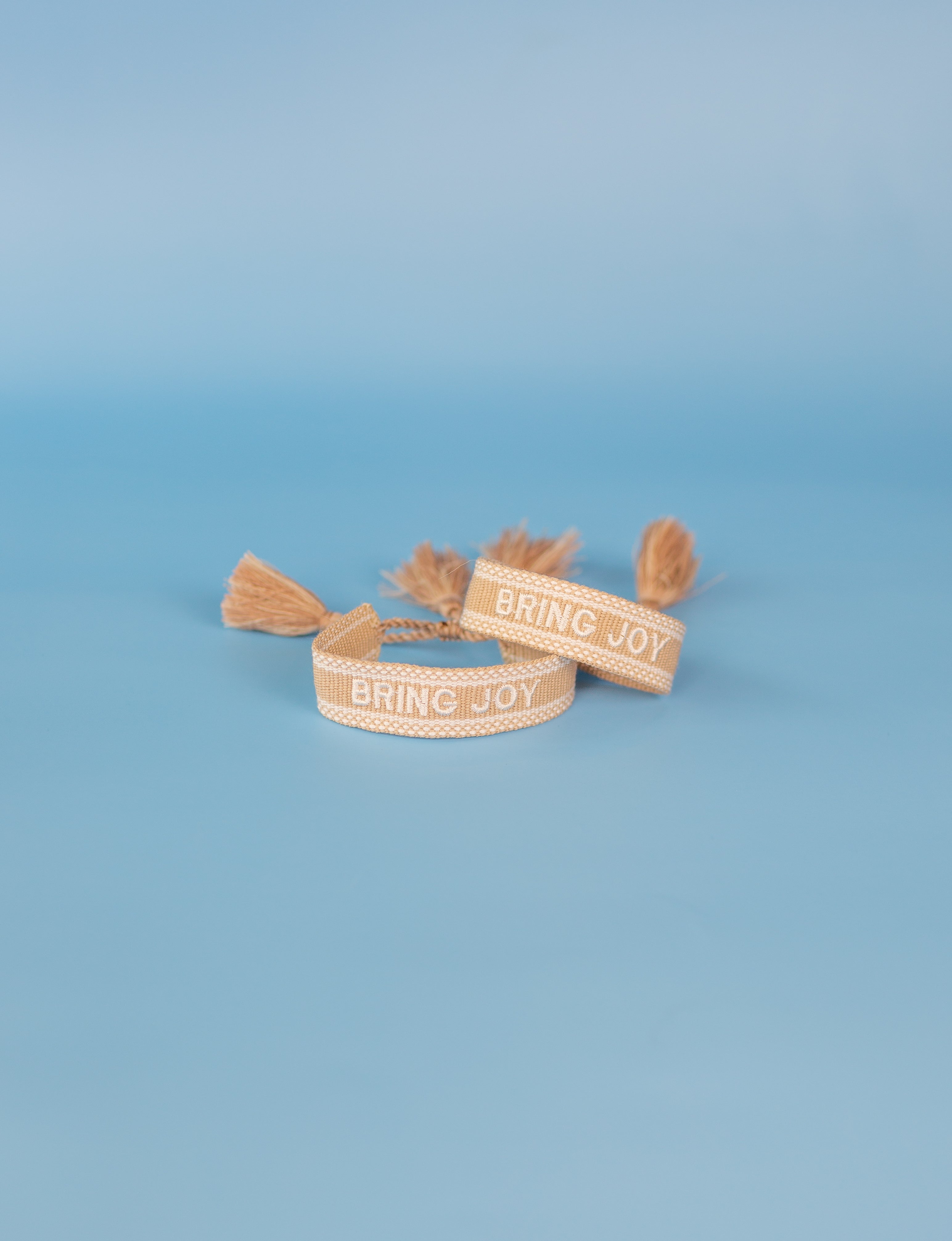 Bring Joy Embroidered Bracelet