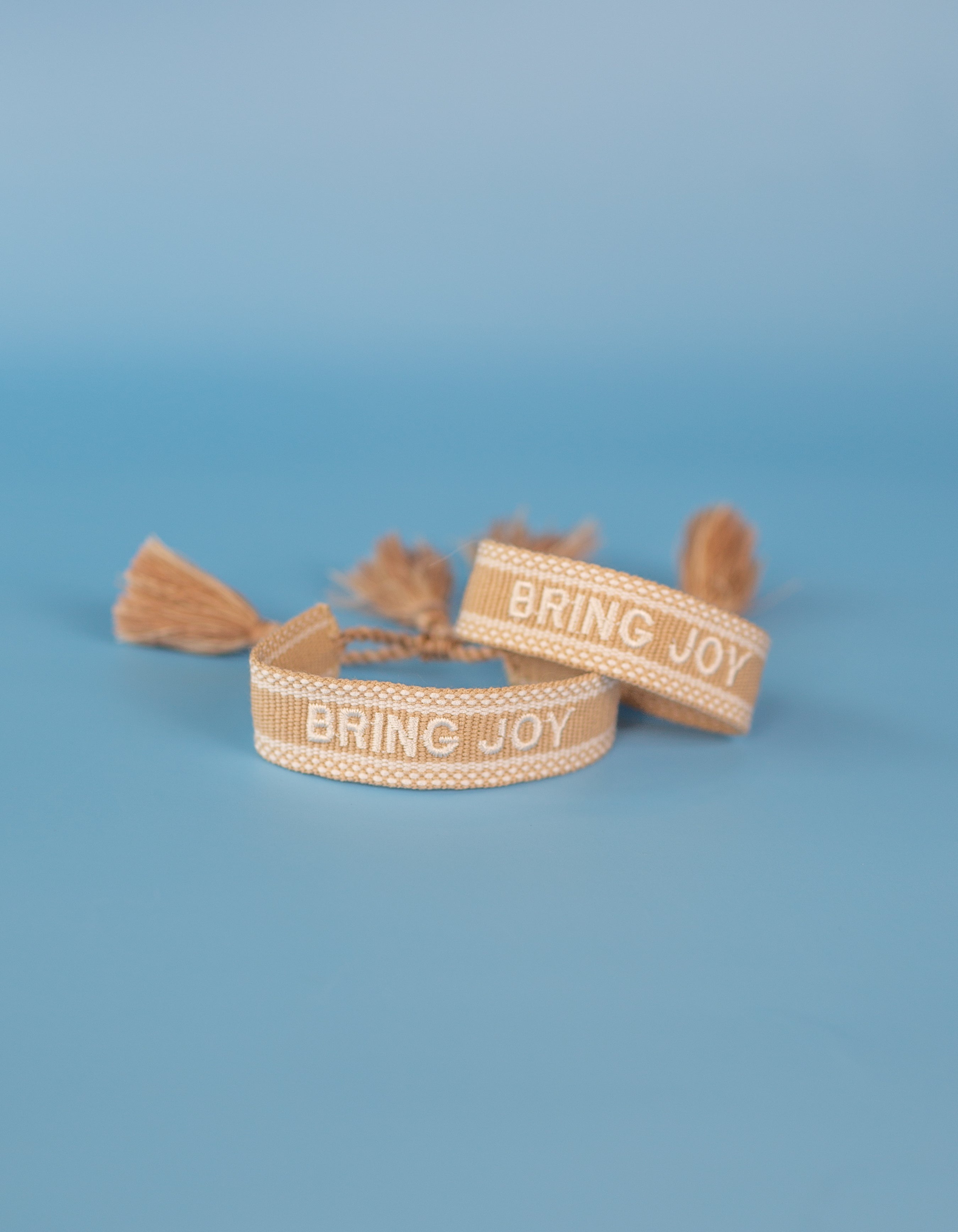 Bring Joy Embroidered Bracelet