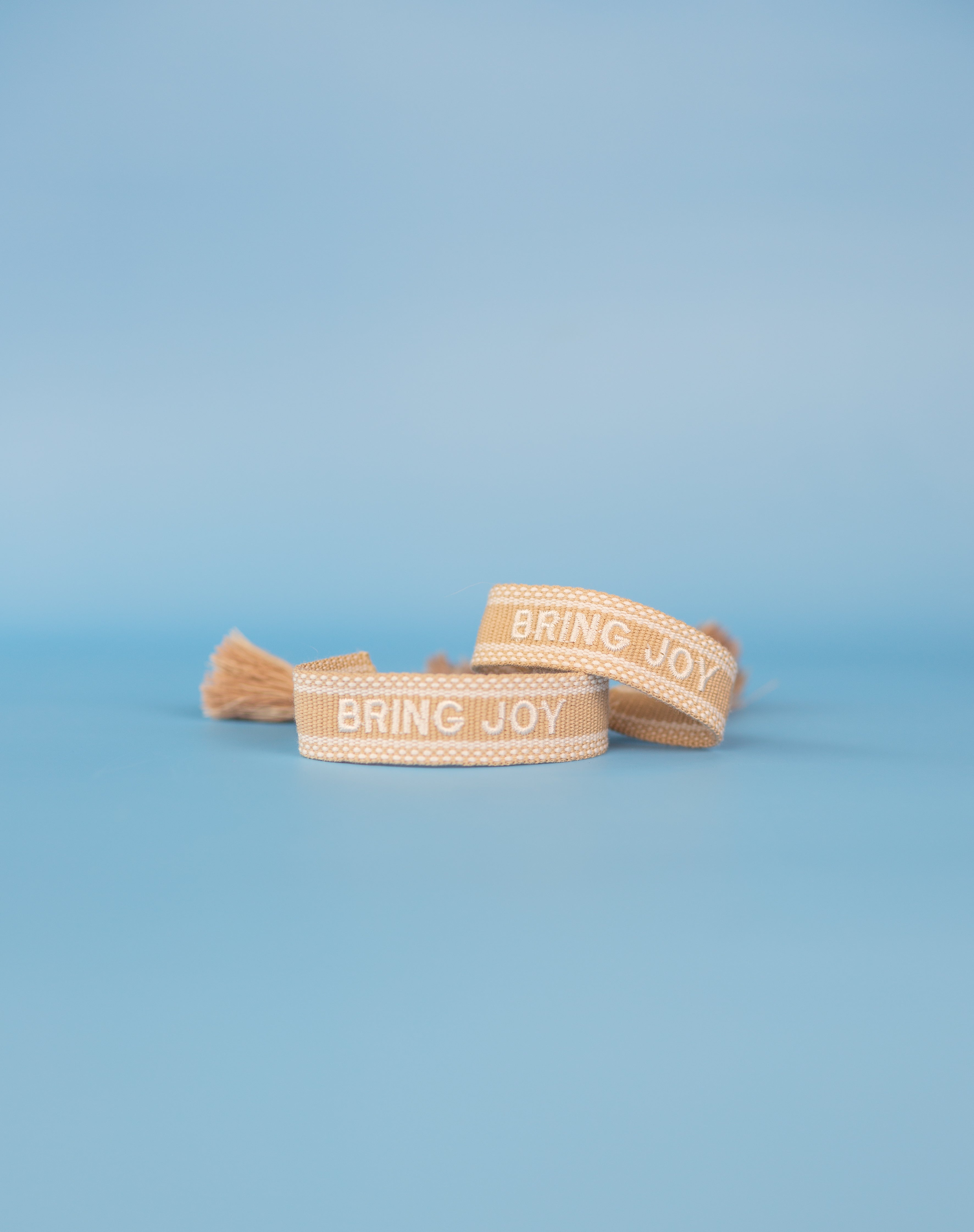 Bring Joy Embroidered Bracelet