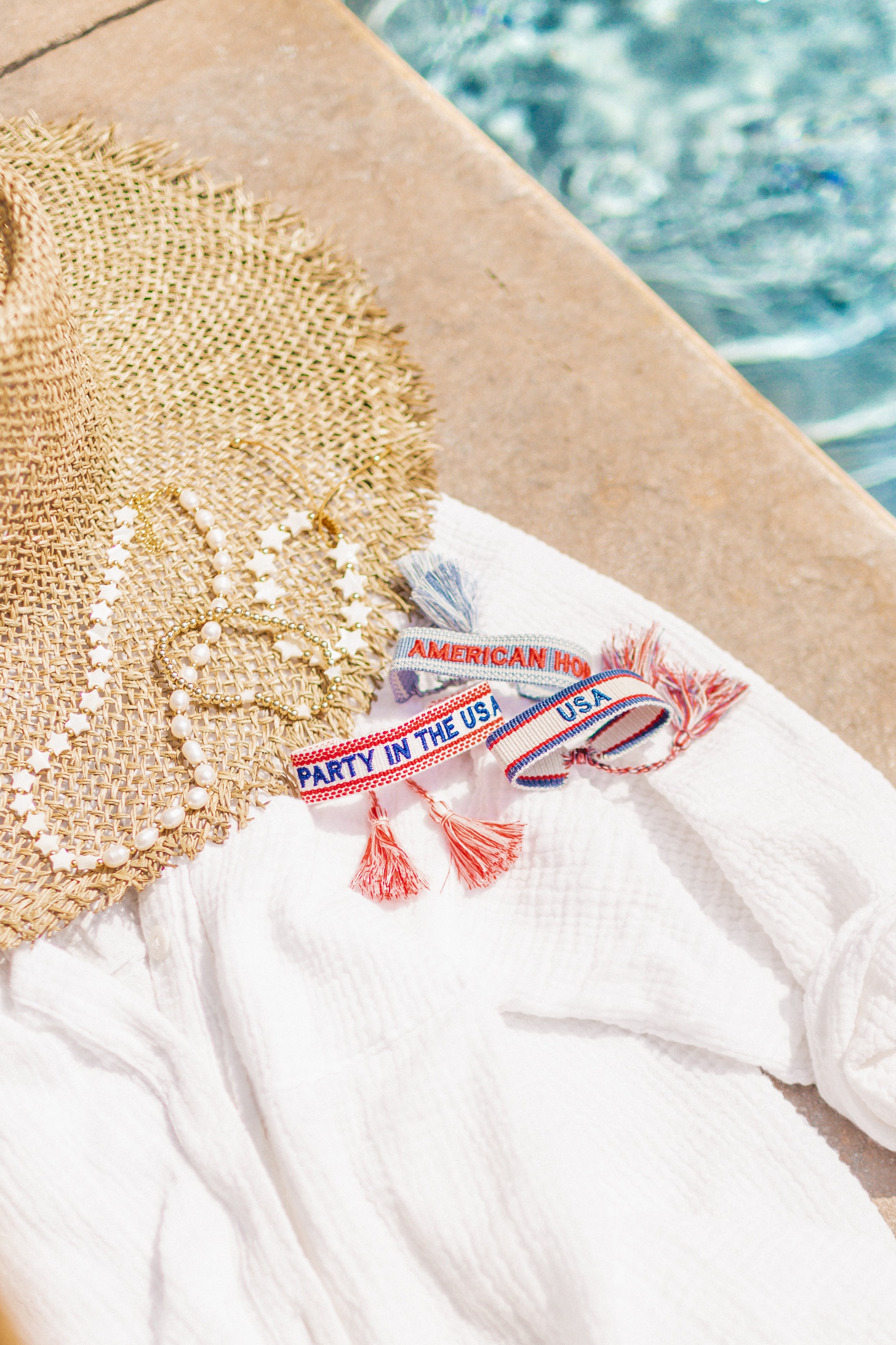 USA Embroidered Bracelet