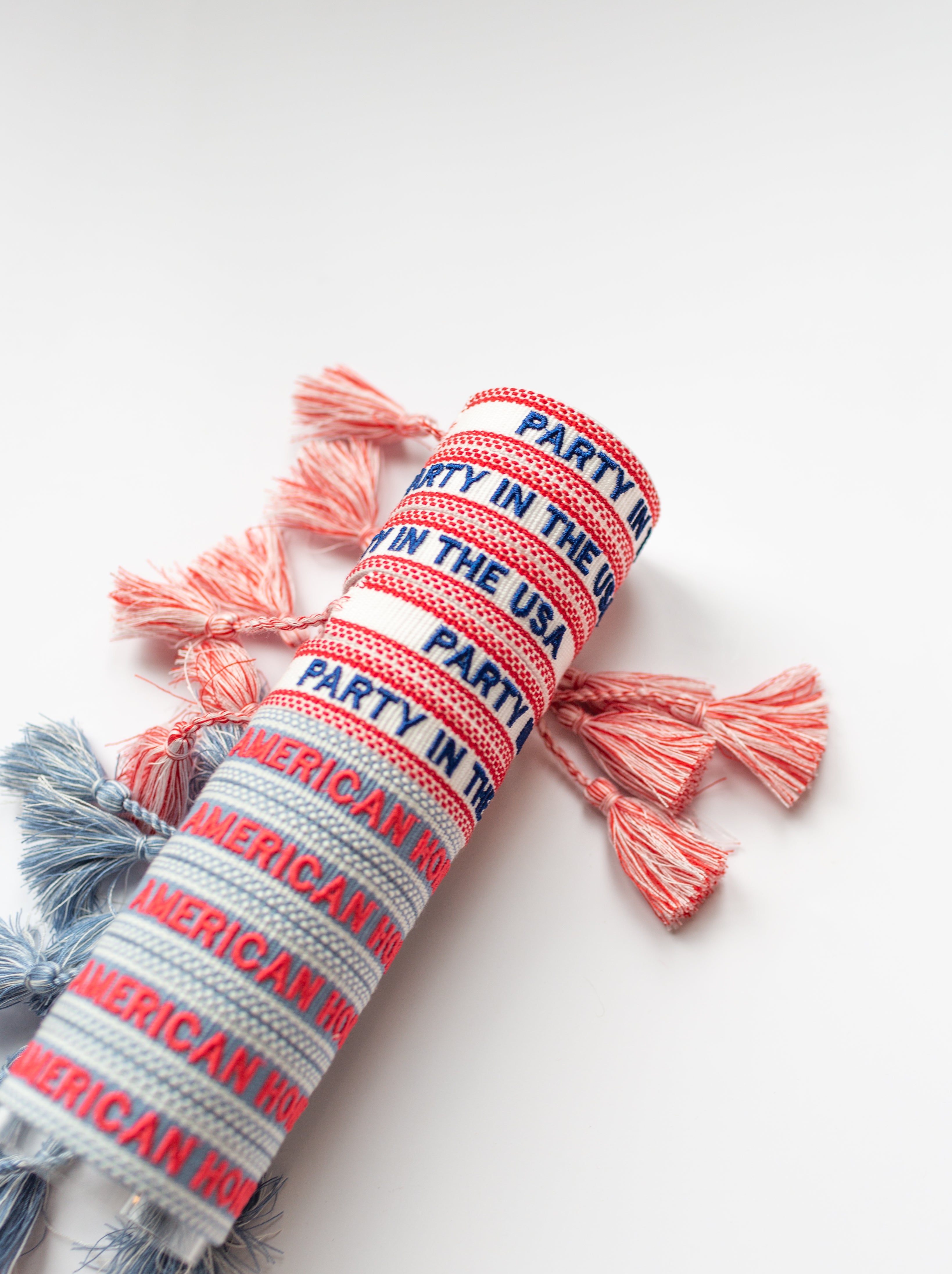 Party in the USA Embroidered Bracelet