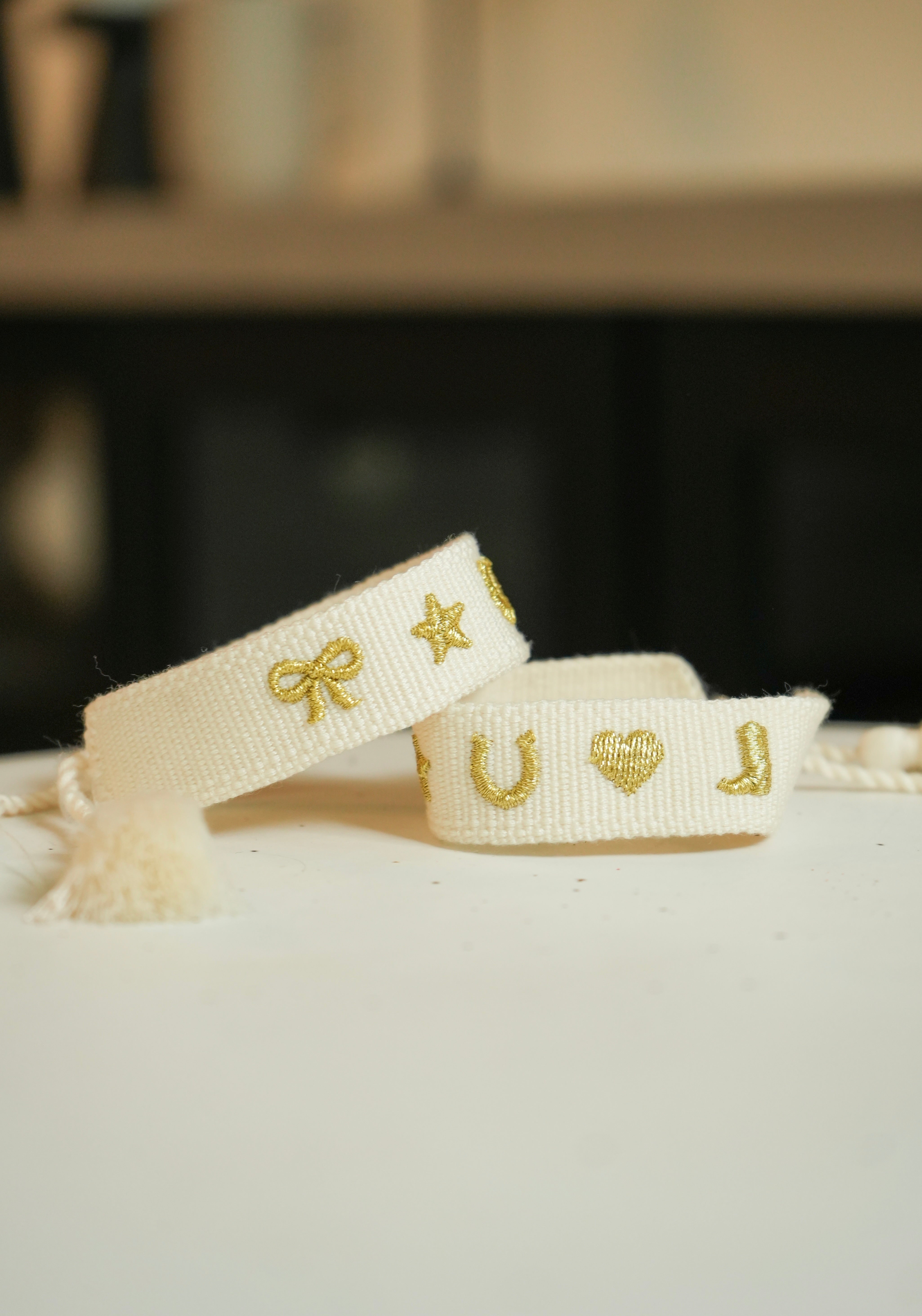 Lucky Charm Embroidered Bracelet