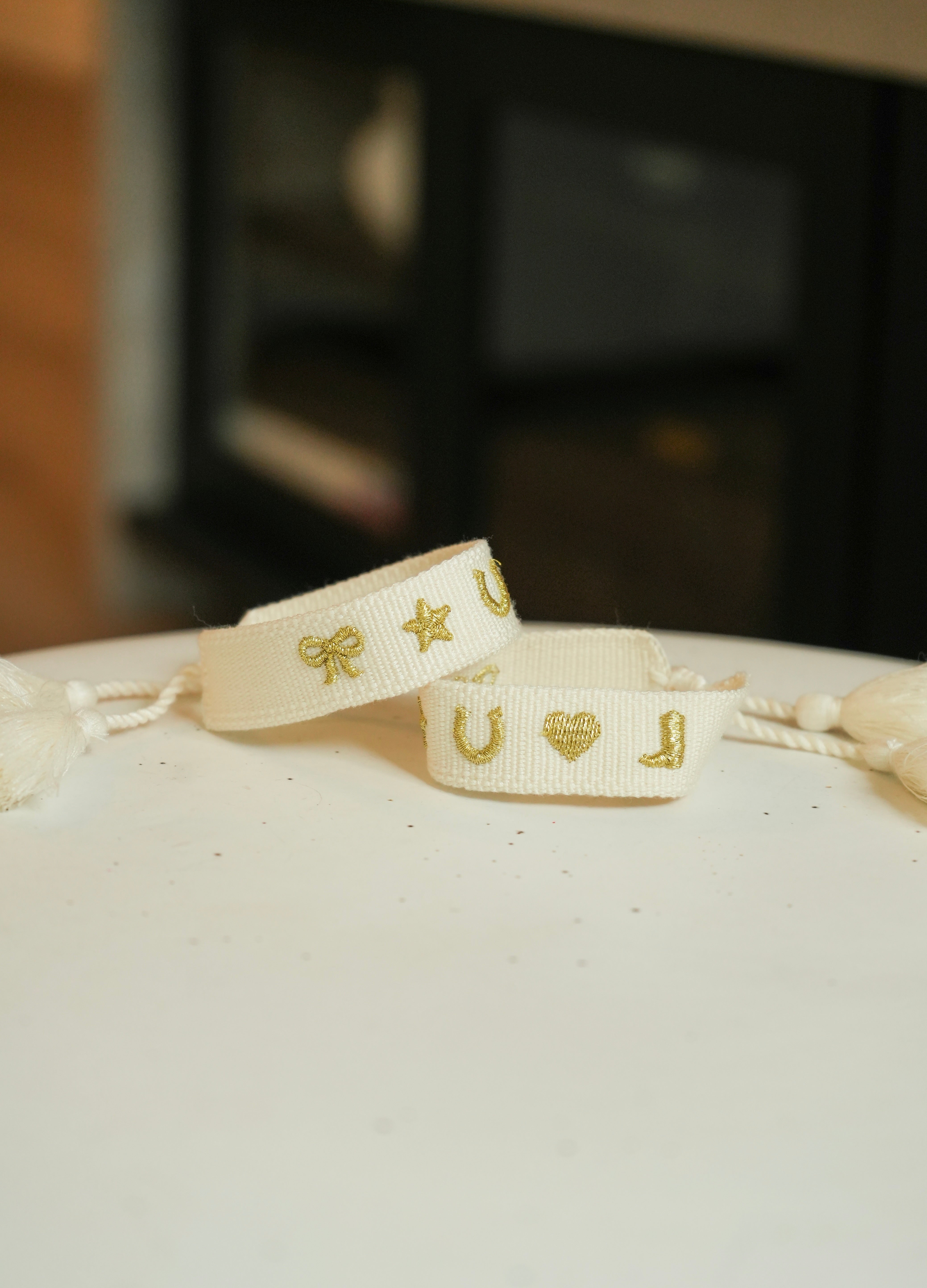 Lucky Charm Embroidered Bracelet