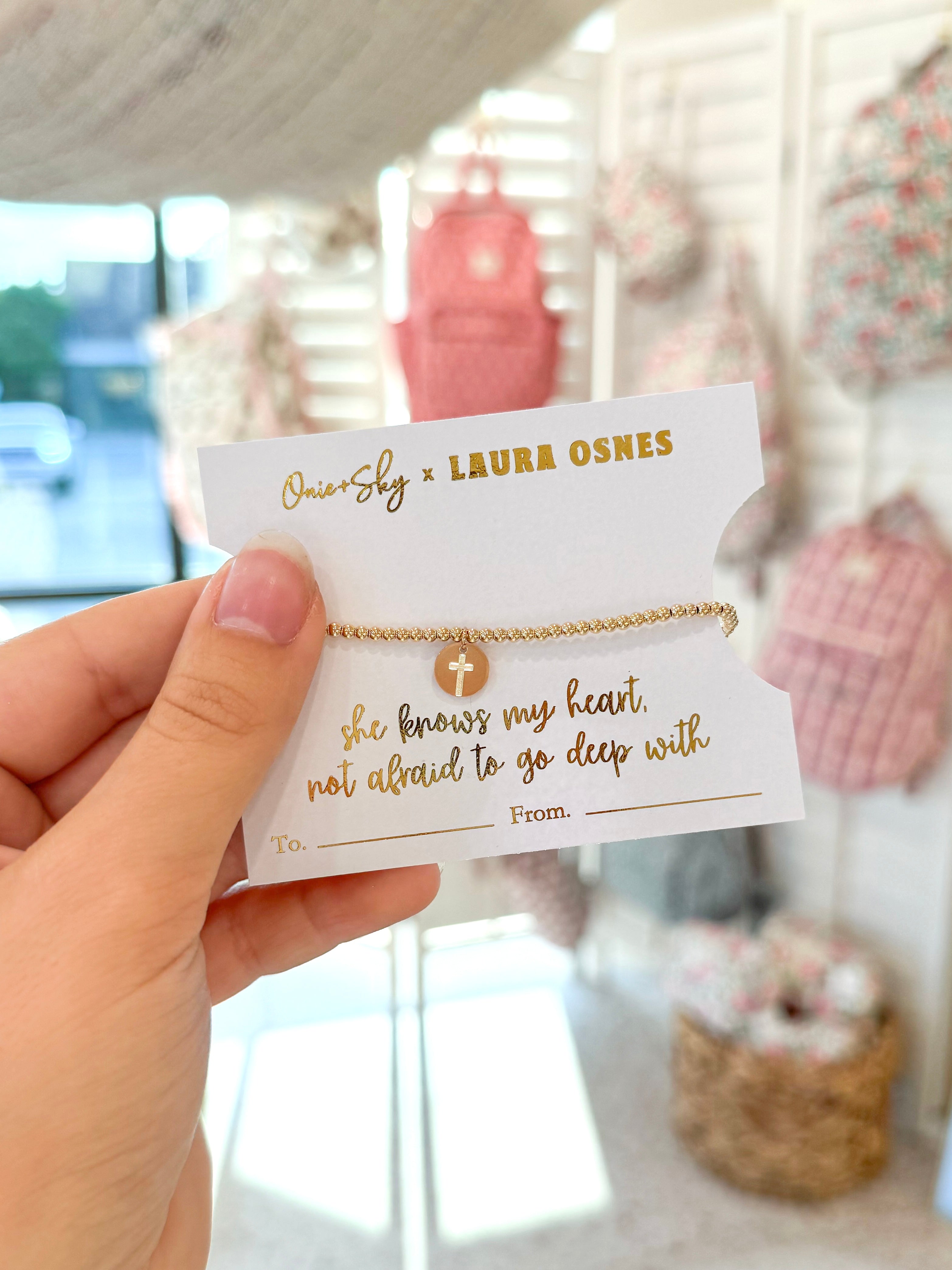 Laura Osnes Mini Gold Filled Beaded Bracelet