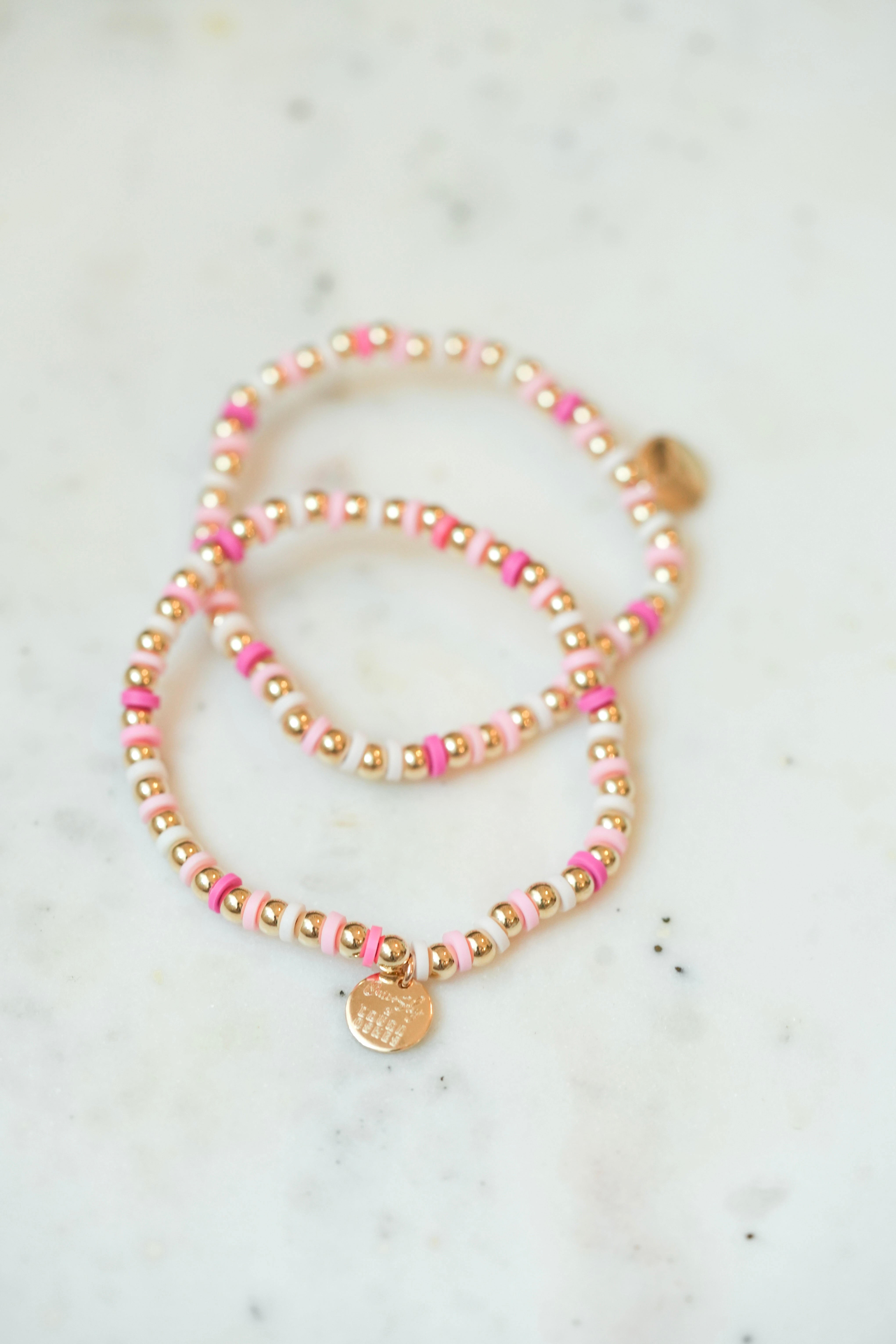 Laura Osnes Pink Gold Filled Beaded Bracelet