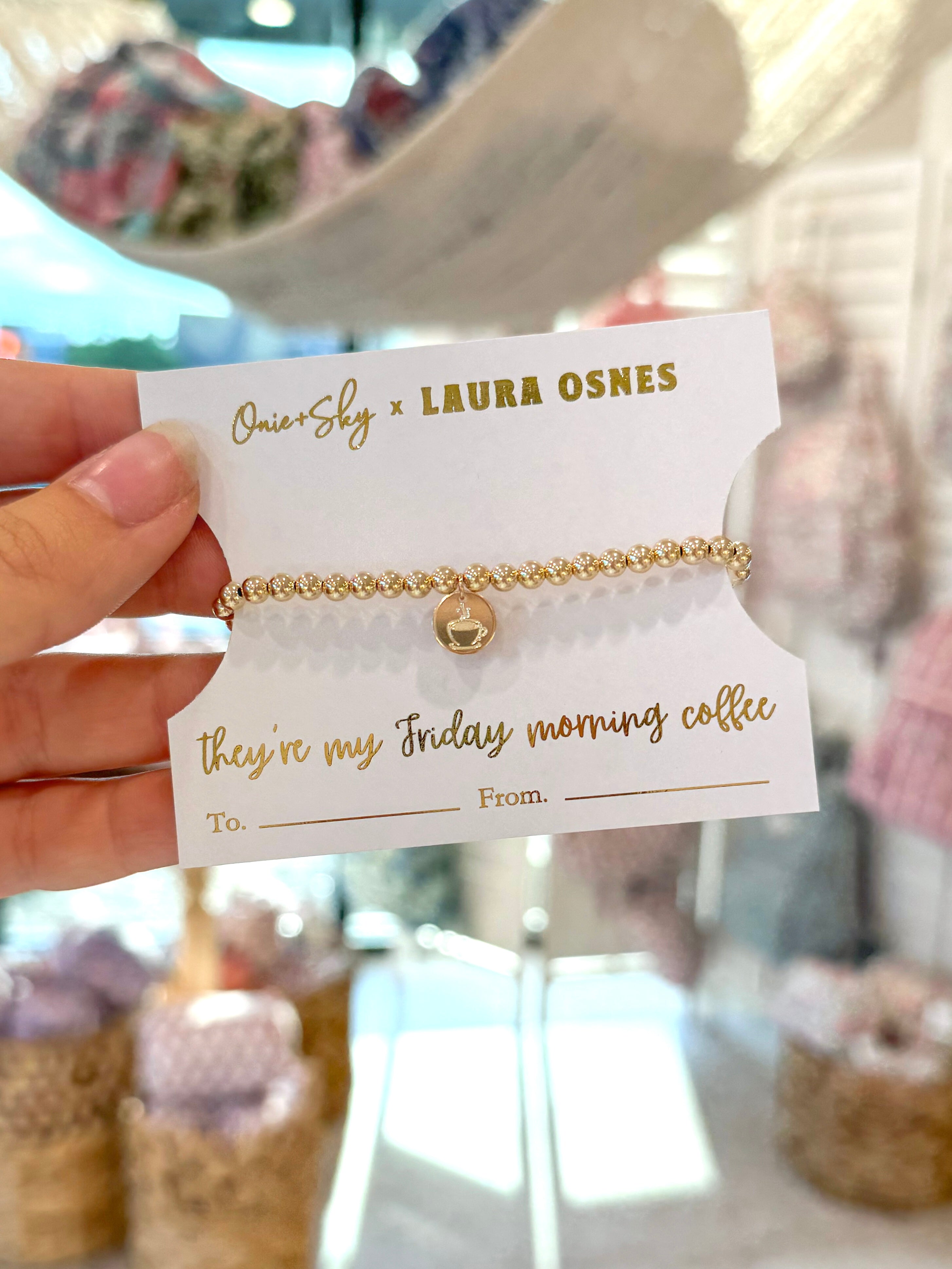 Laura Osnes Gold Filled Beaded Bracelet