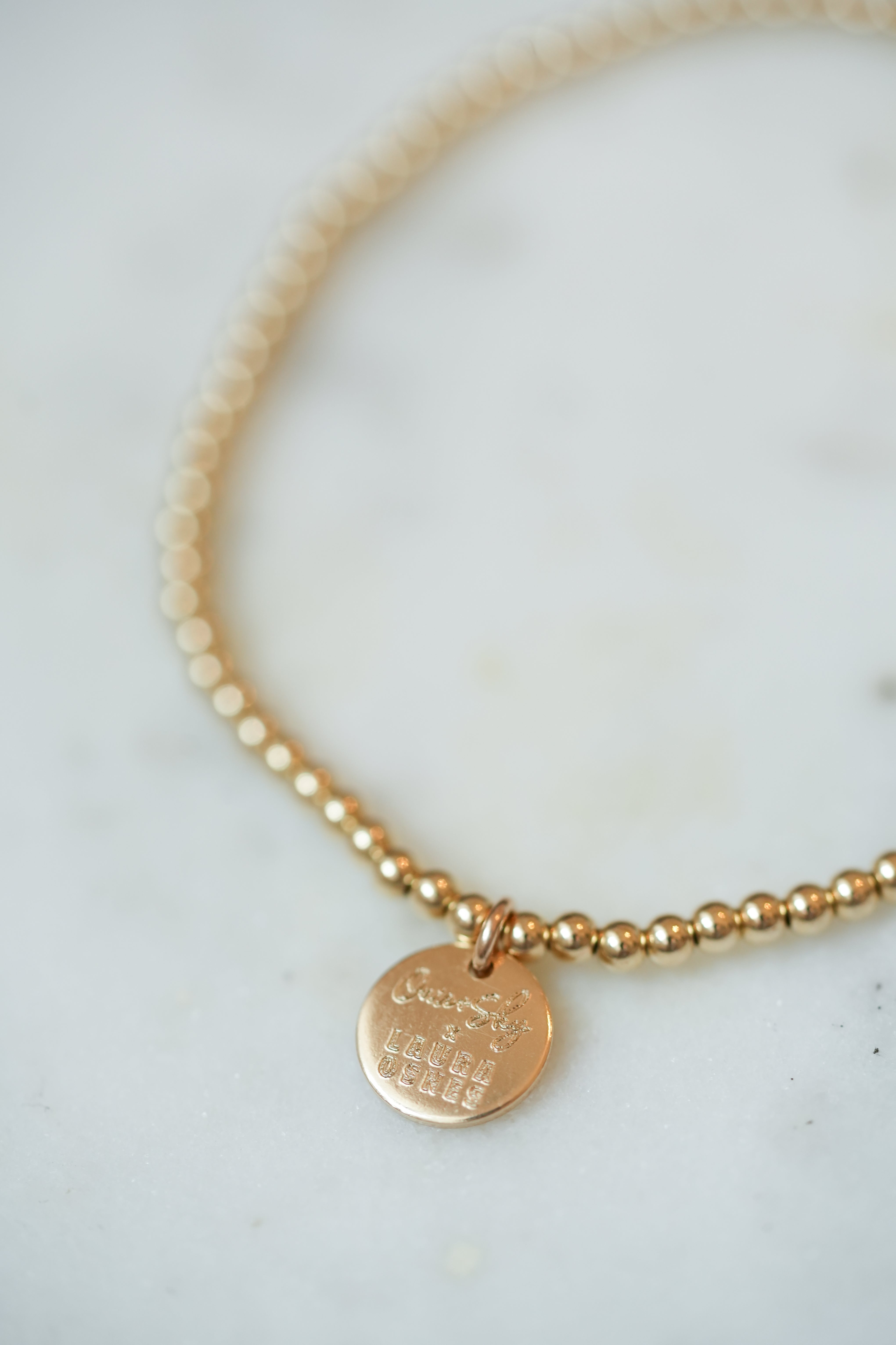 Laura Osnes Mini Gold Filled Beaded Bracelet