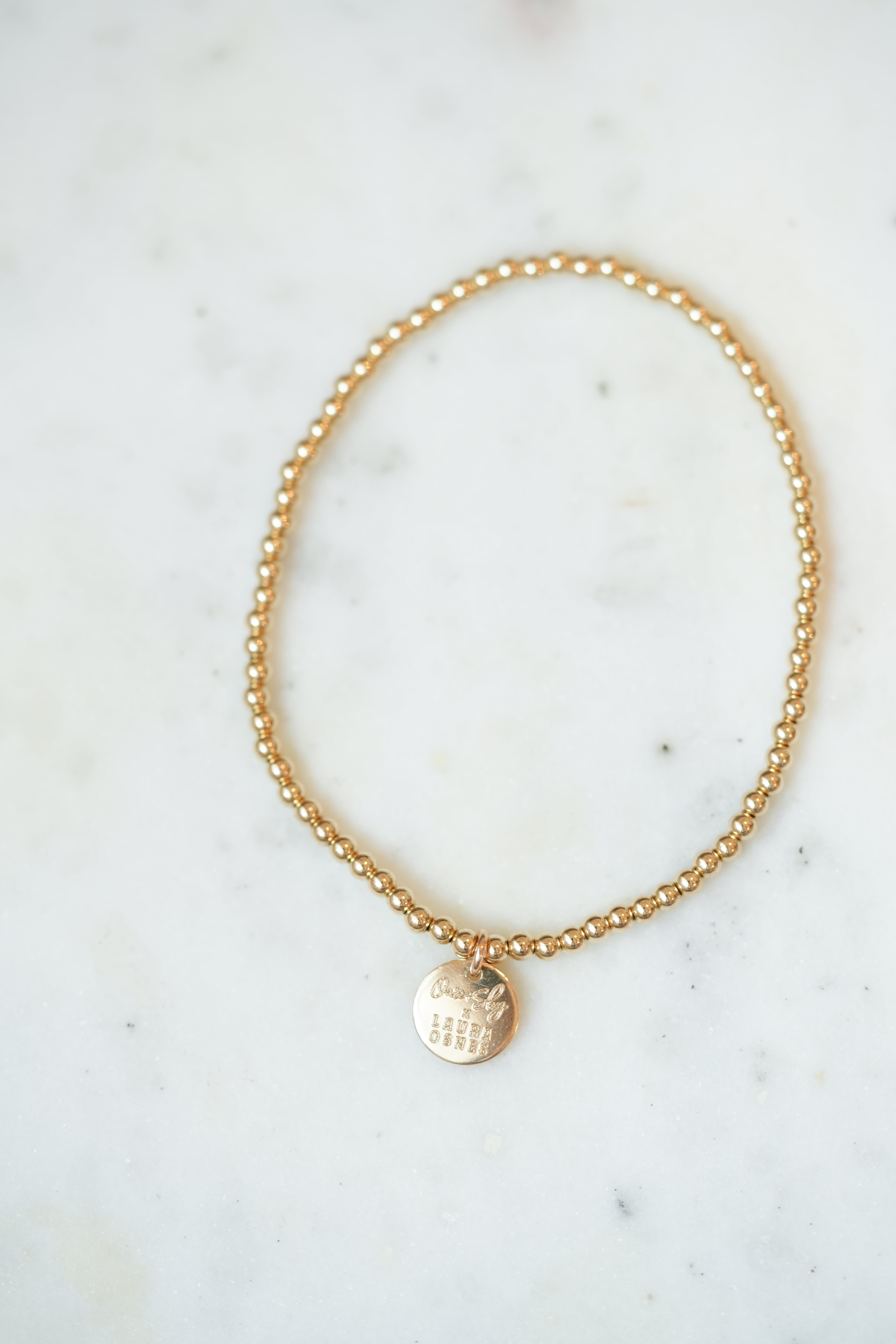 Laura Osnes Mini Gold Filled Beaded Bracelet