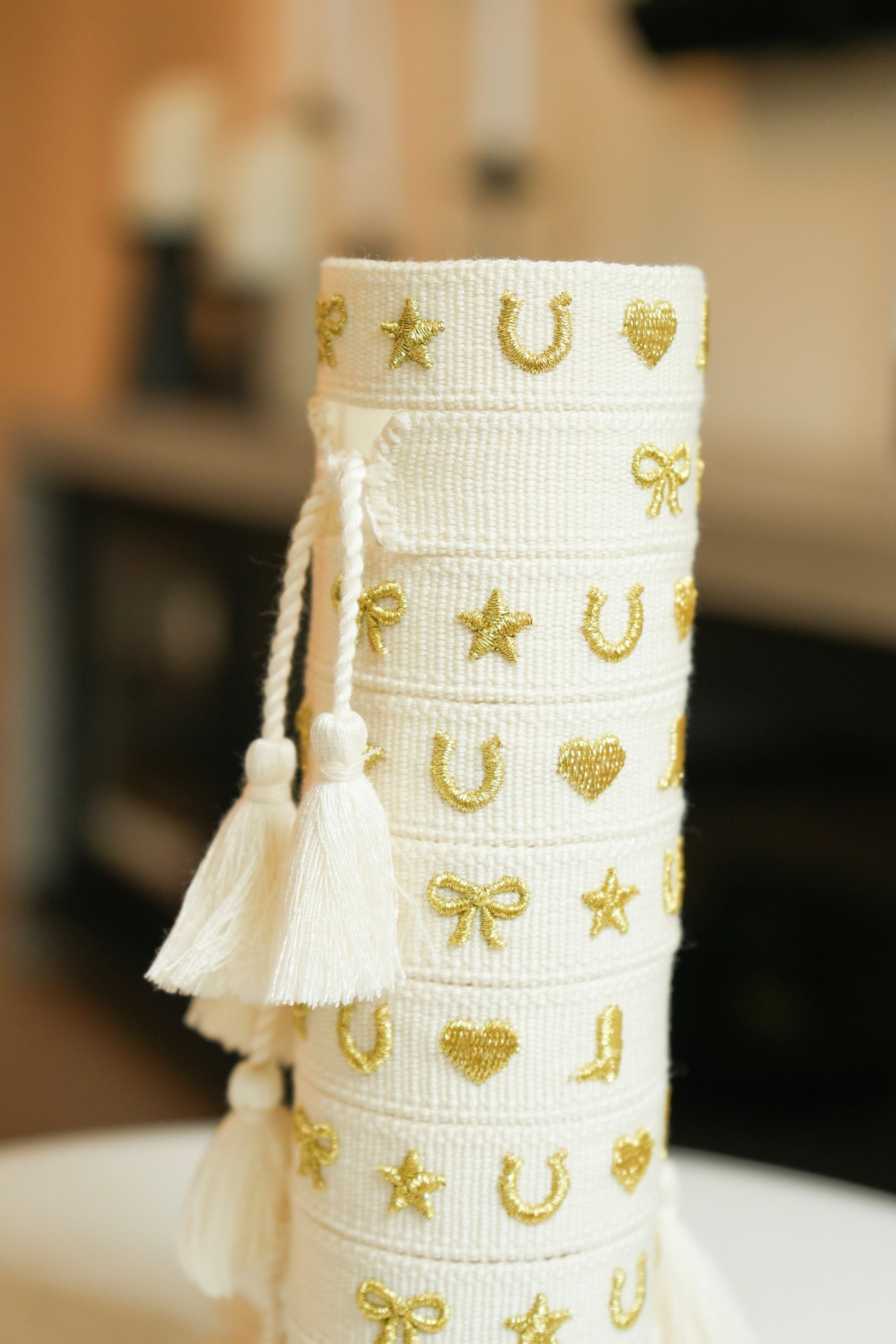 Lucky Charm Embroidered Bracelet