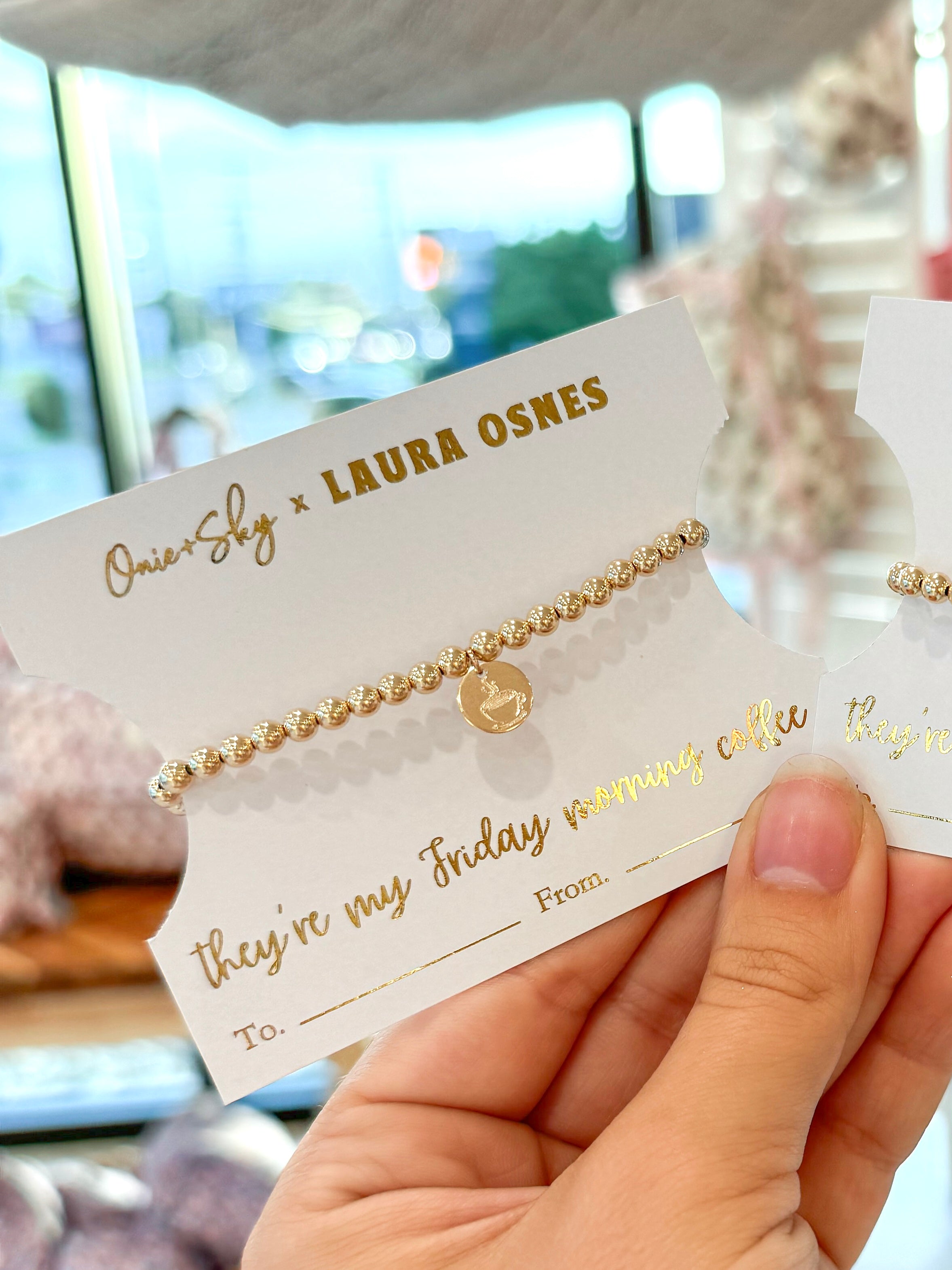Laura Osnes Gold Filled Beaded Bracelet
