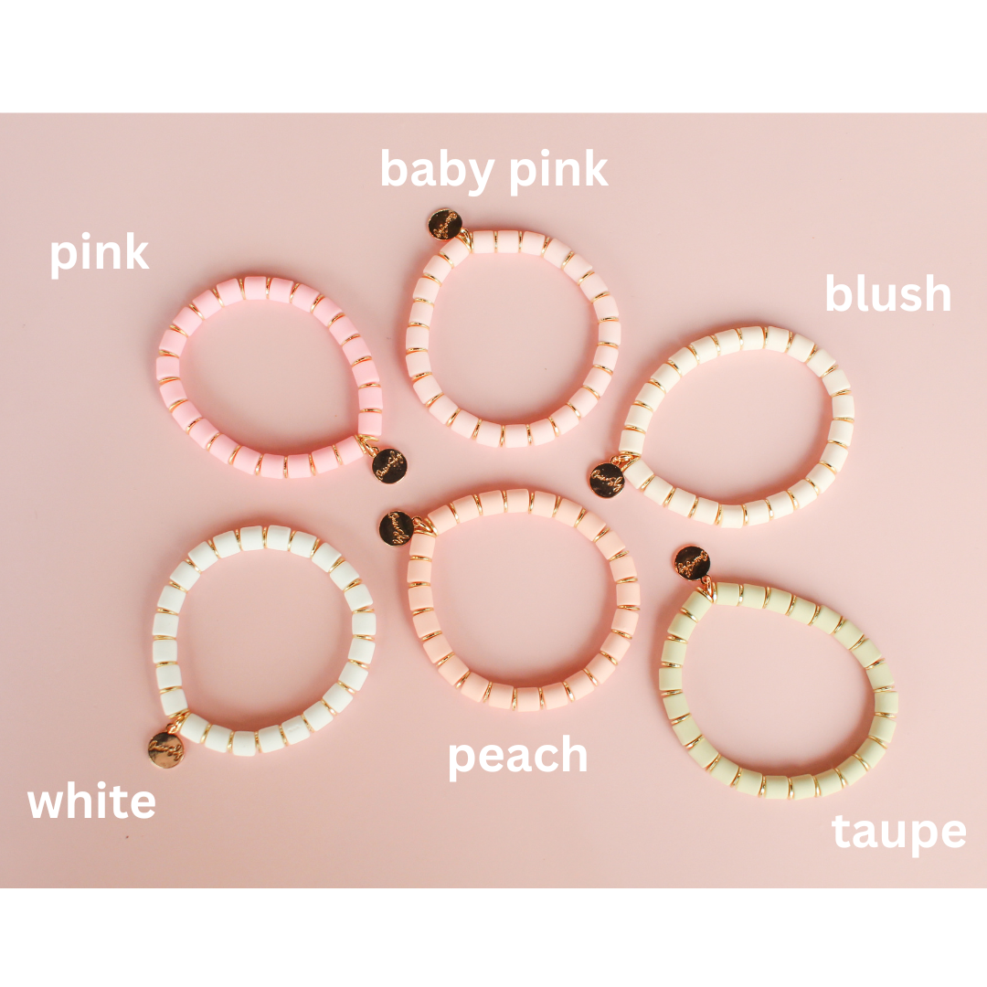 New! Wide Heishi Bracelet (Customizable)