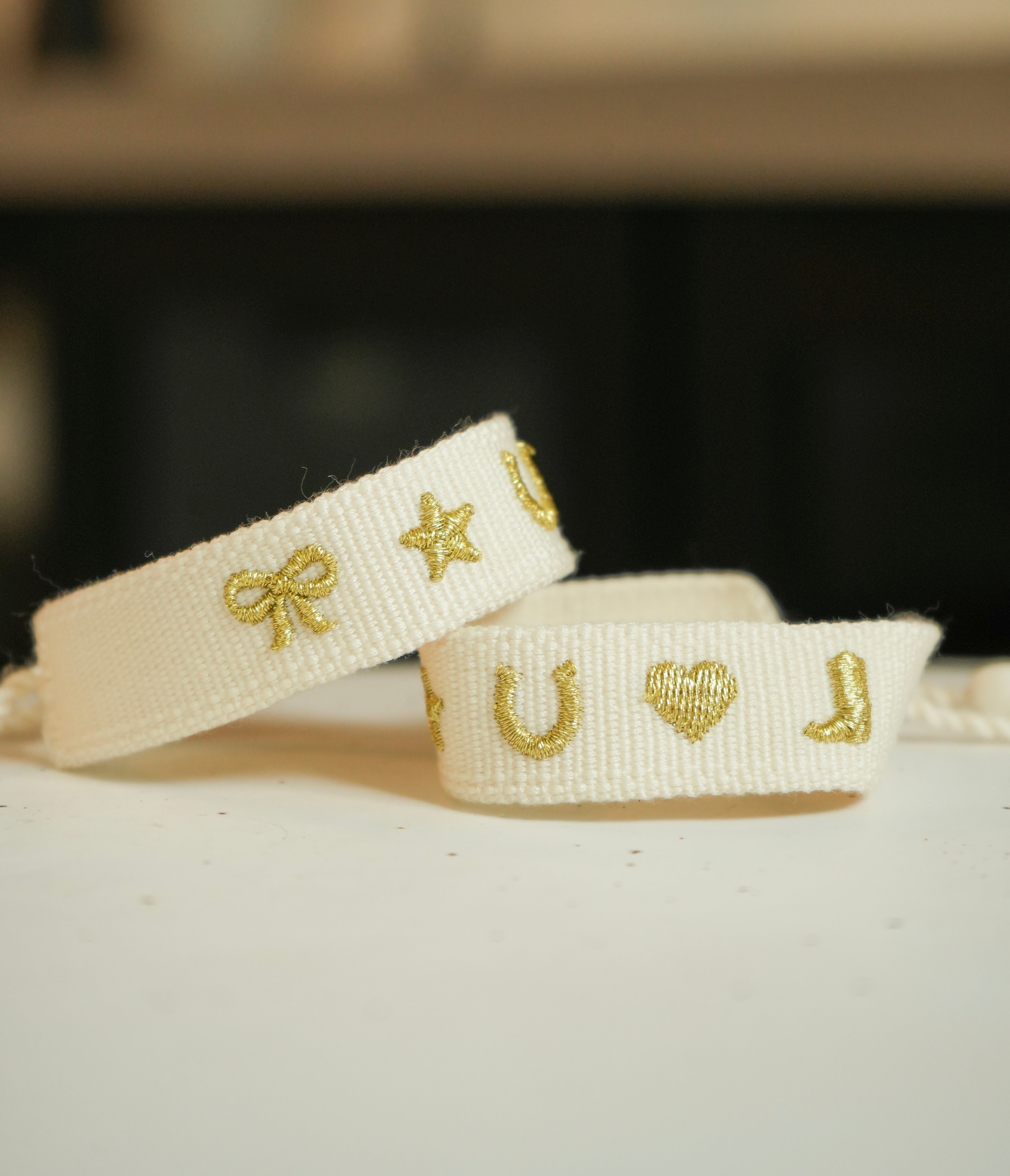 Lucky Charm Embroidered Bracelet