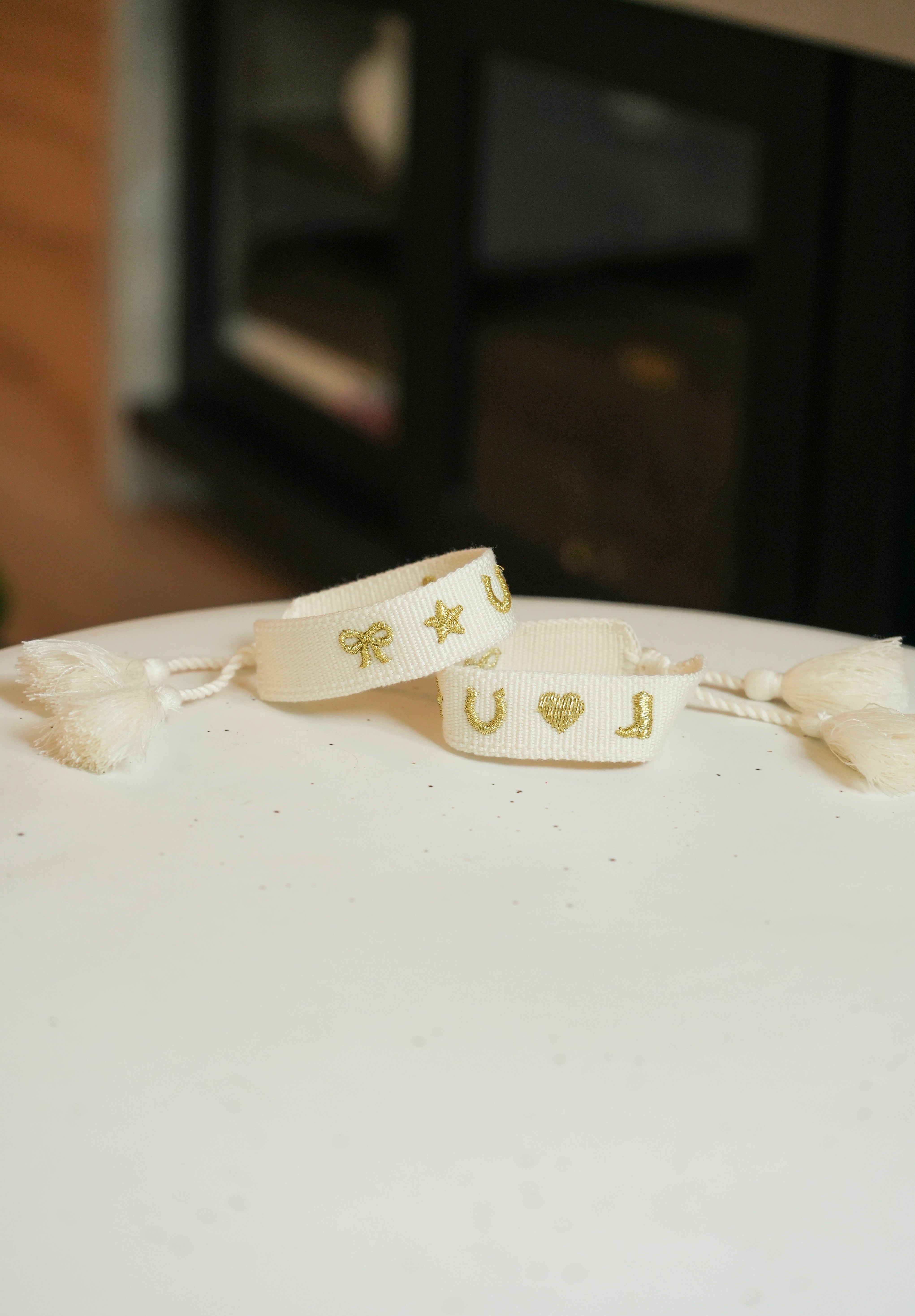 Lucky Charm Embroidered Bracelet