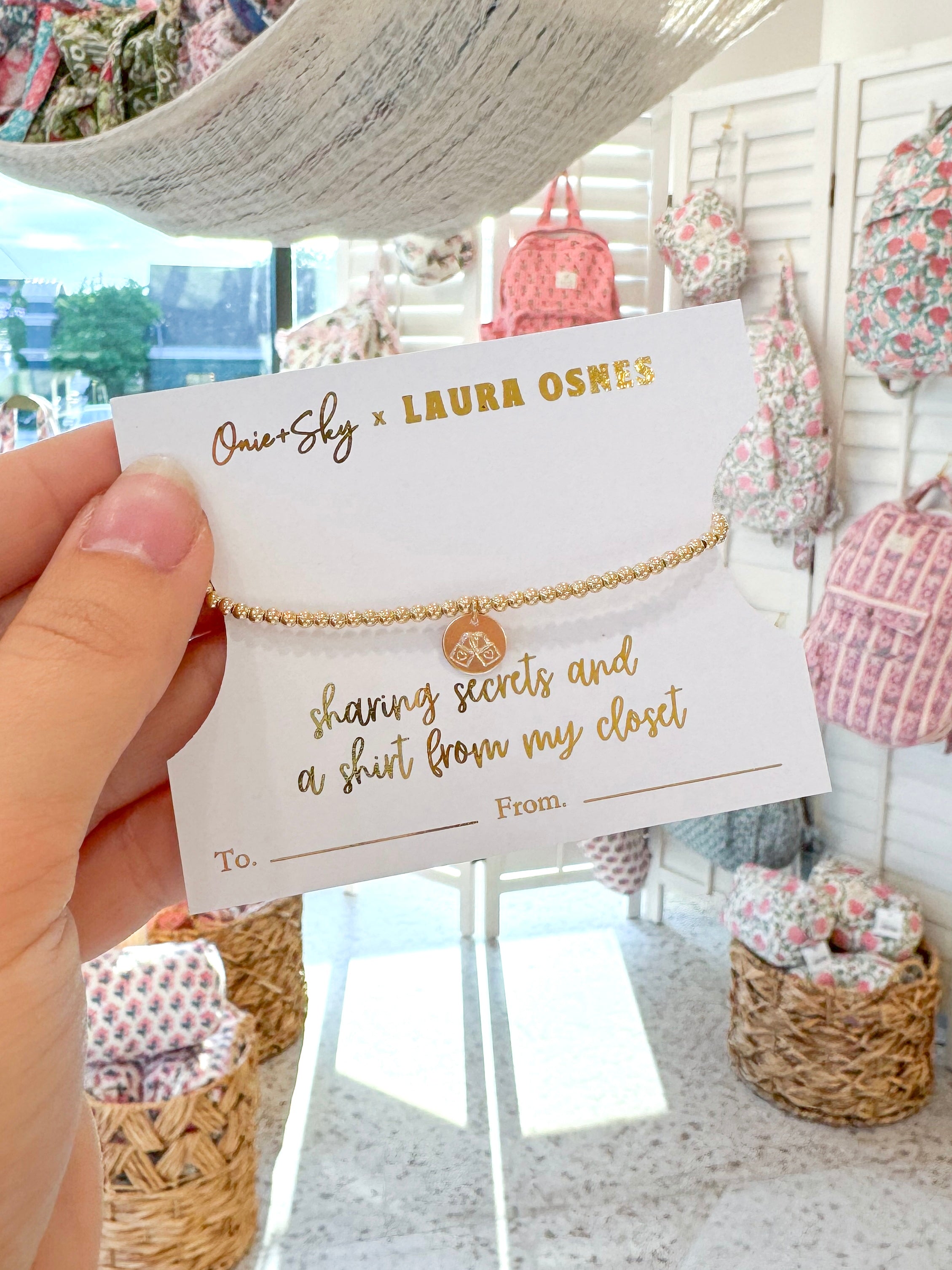 Laura Osnes Mini Gold Filled Beaded Bracelet