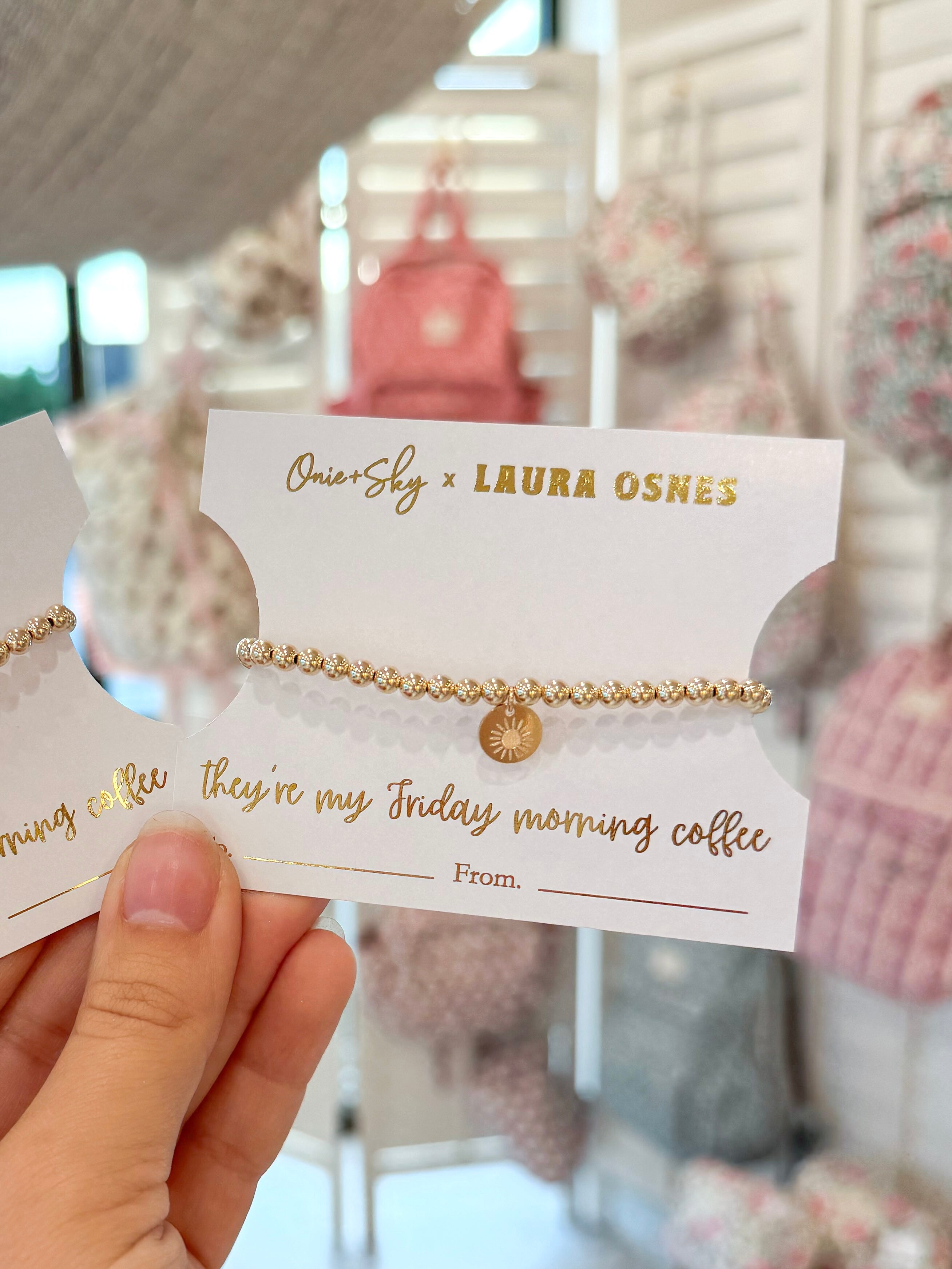 Laura Osnes Gold Filled Beaded Bracelet