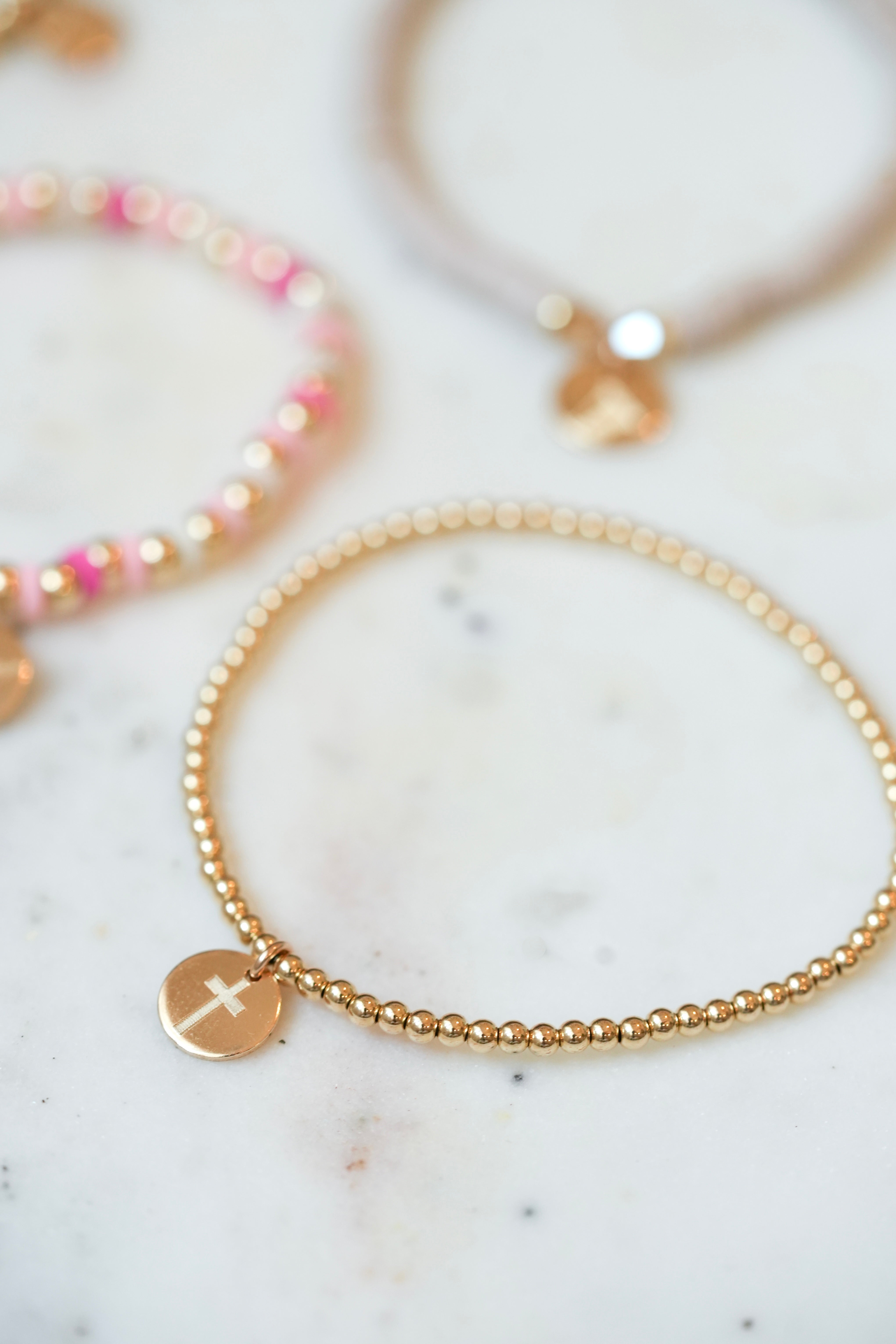 Laura Osnes Mini Gold Filled Beaded Bracelet