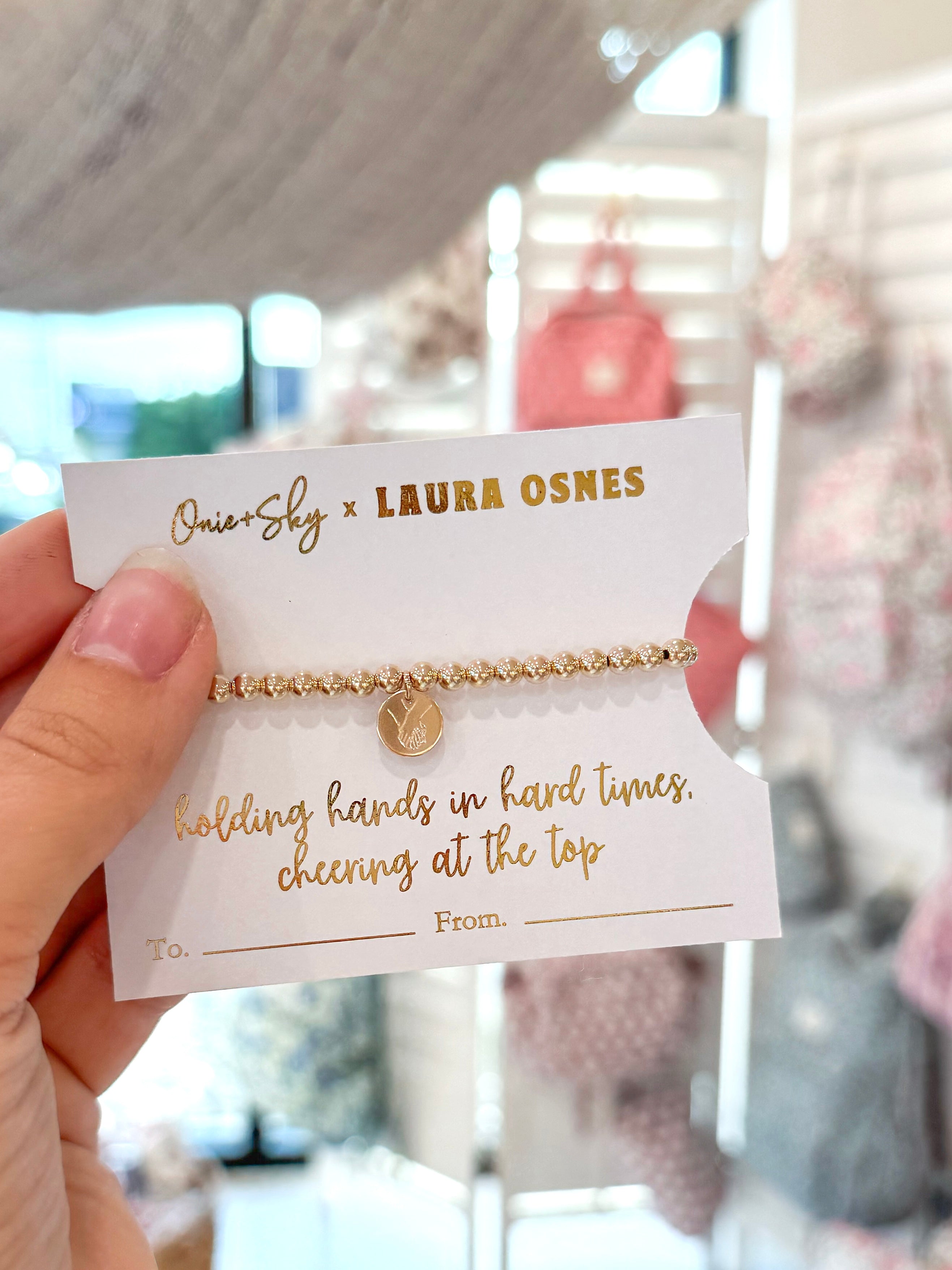 Laura Osnes Gold Filled Beaded Bracelet