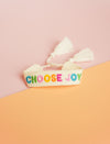 Choose Joy Embroidered Bracelet