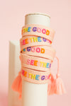 See The Good Embroidered Bracelet