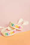 Teacher Embroidered Bracelet