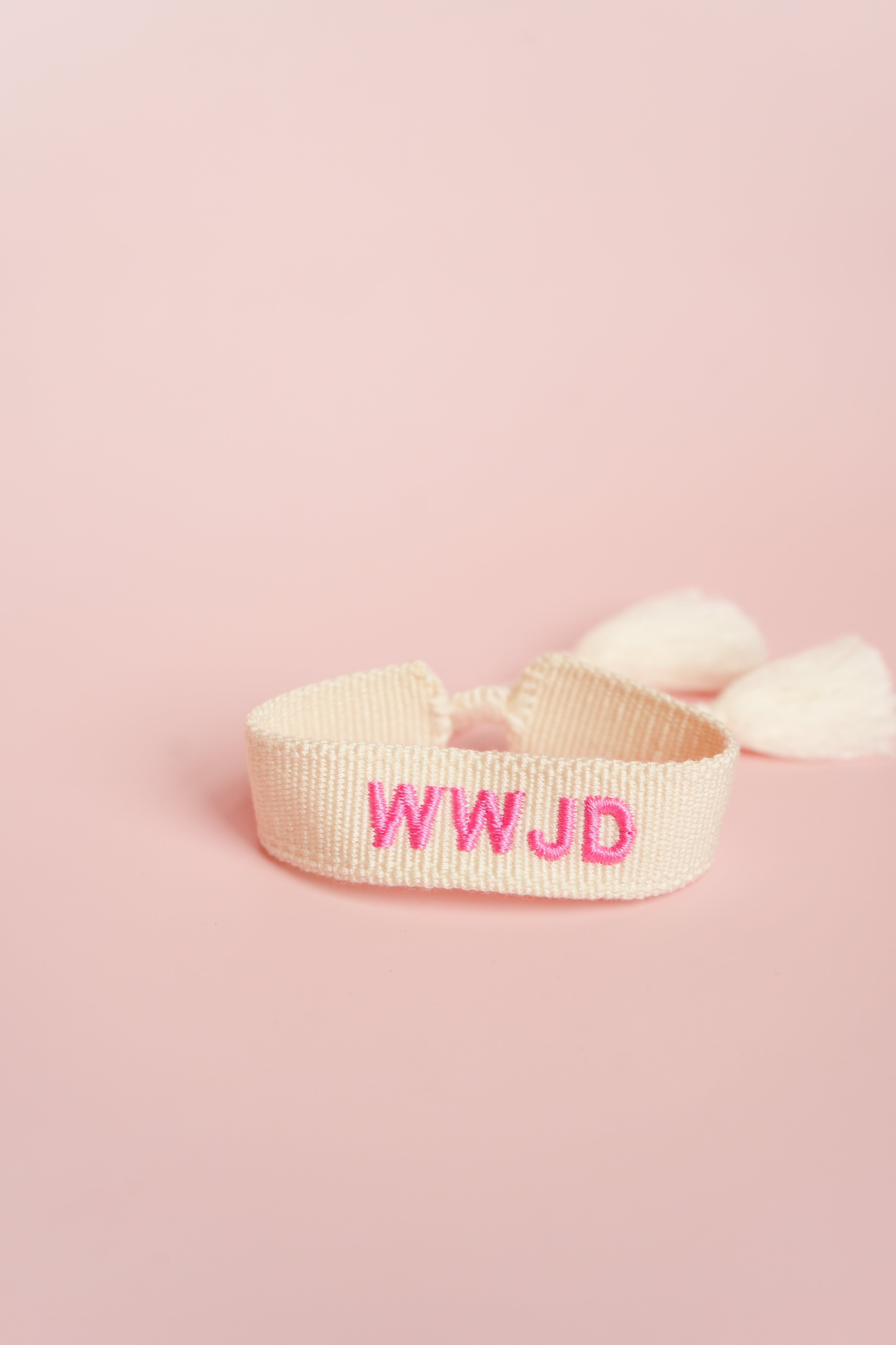 WWJD Embroidered Bracelet