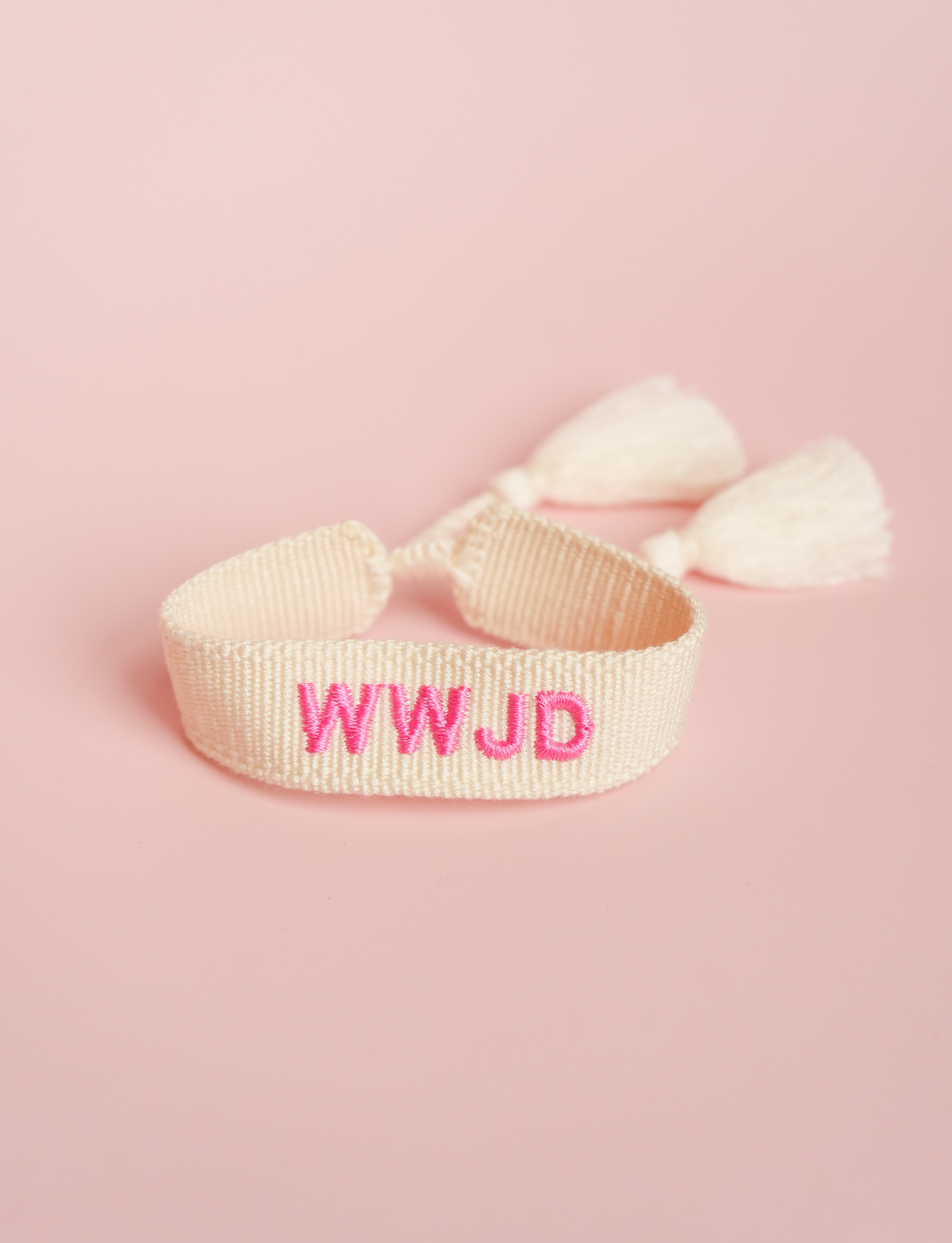 WWJD Embroidered Bracelet