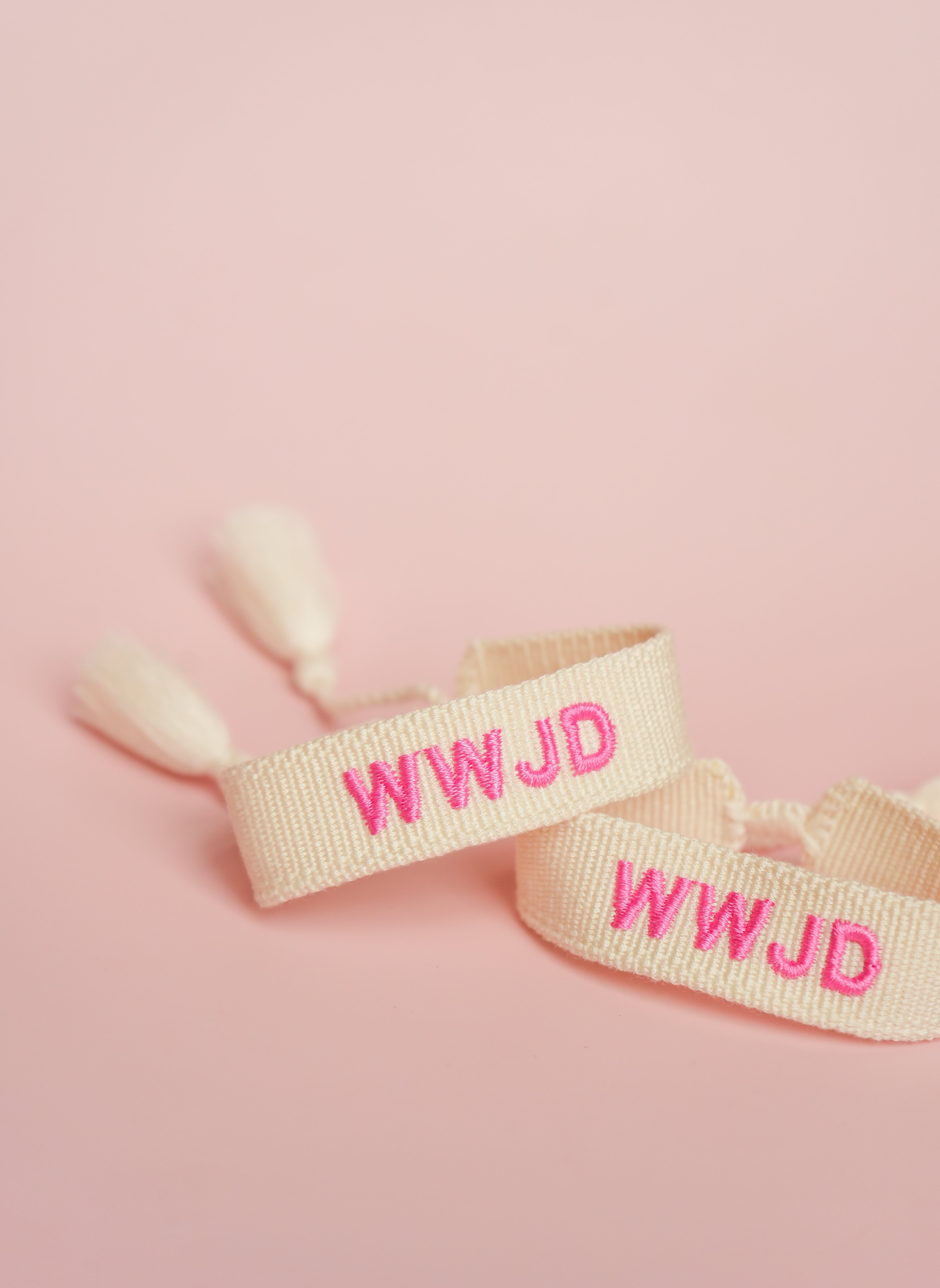 WWJD Embroidered Bracelet