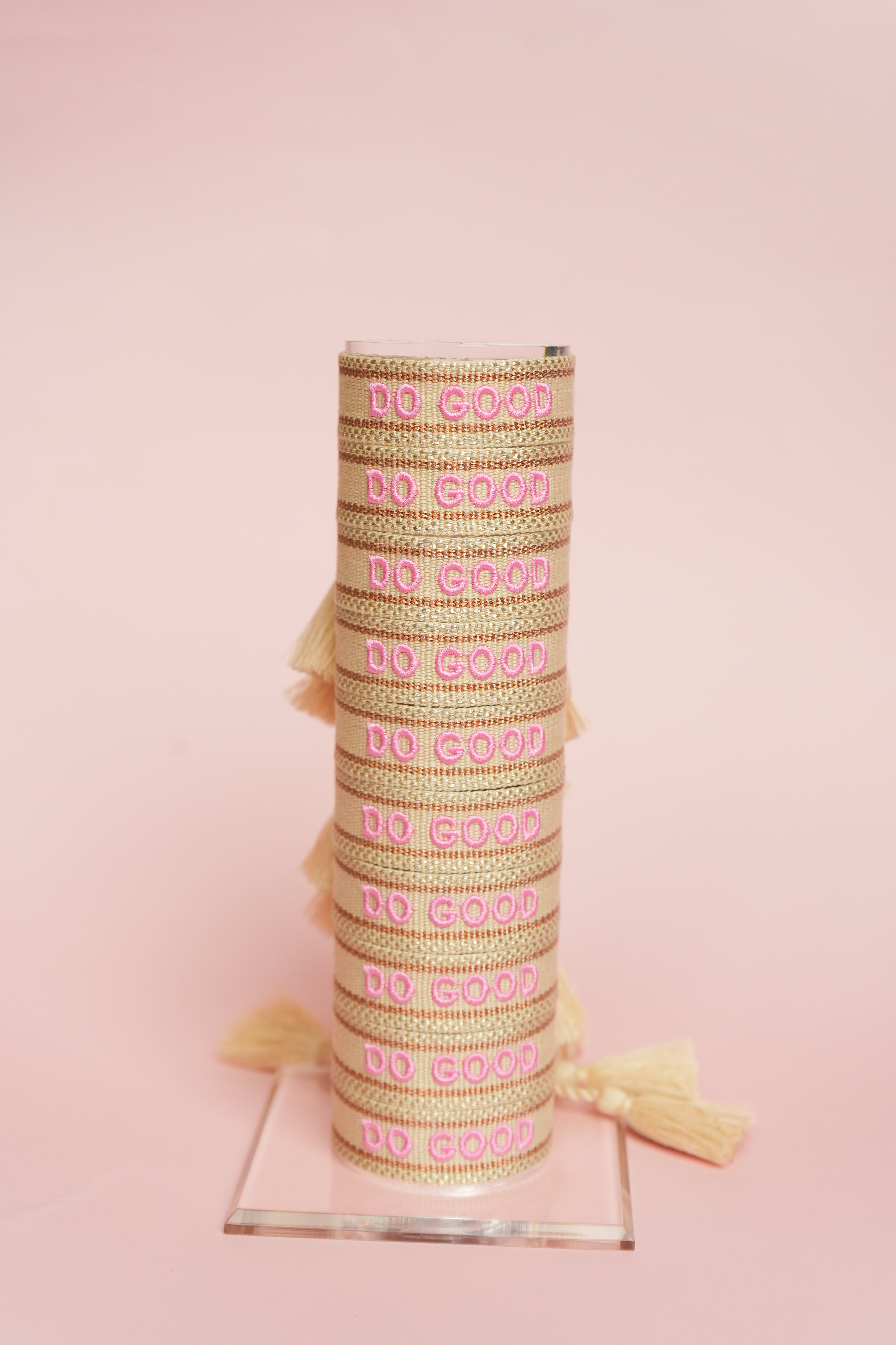 Do Good Embroidered Bracelet