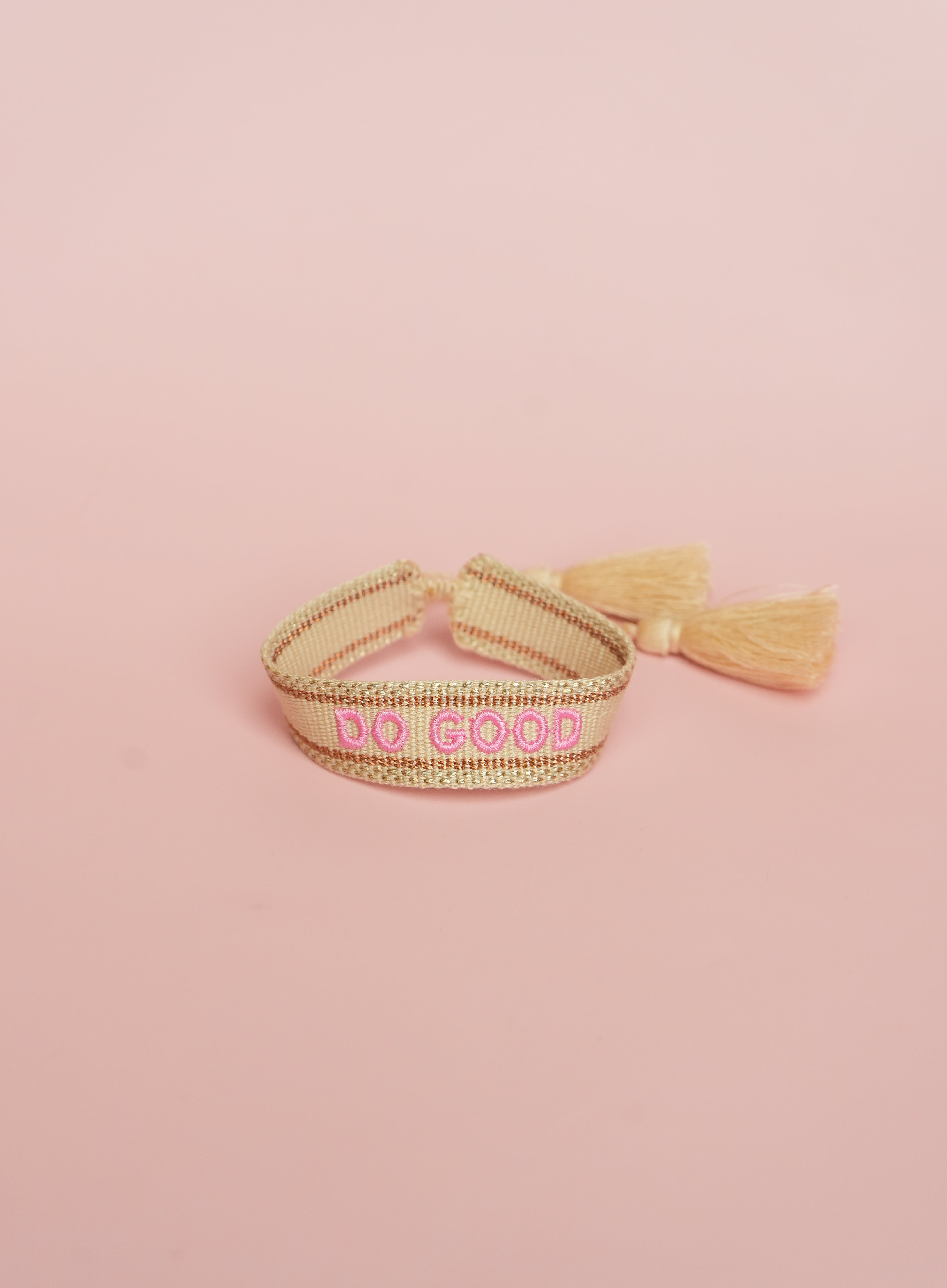 Do Good Embroidered Bracelet