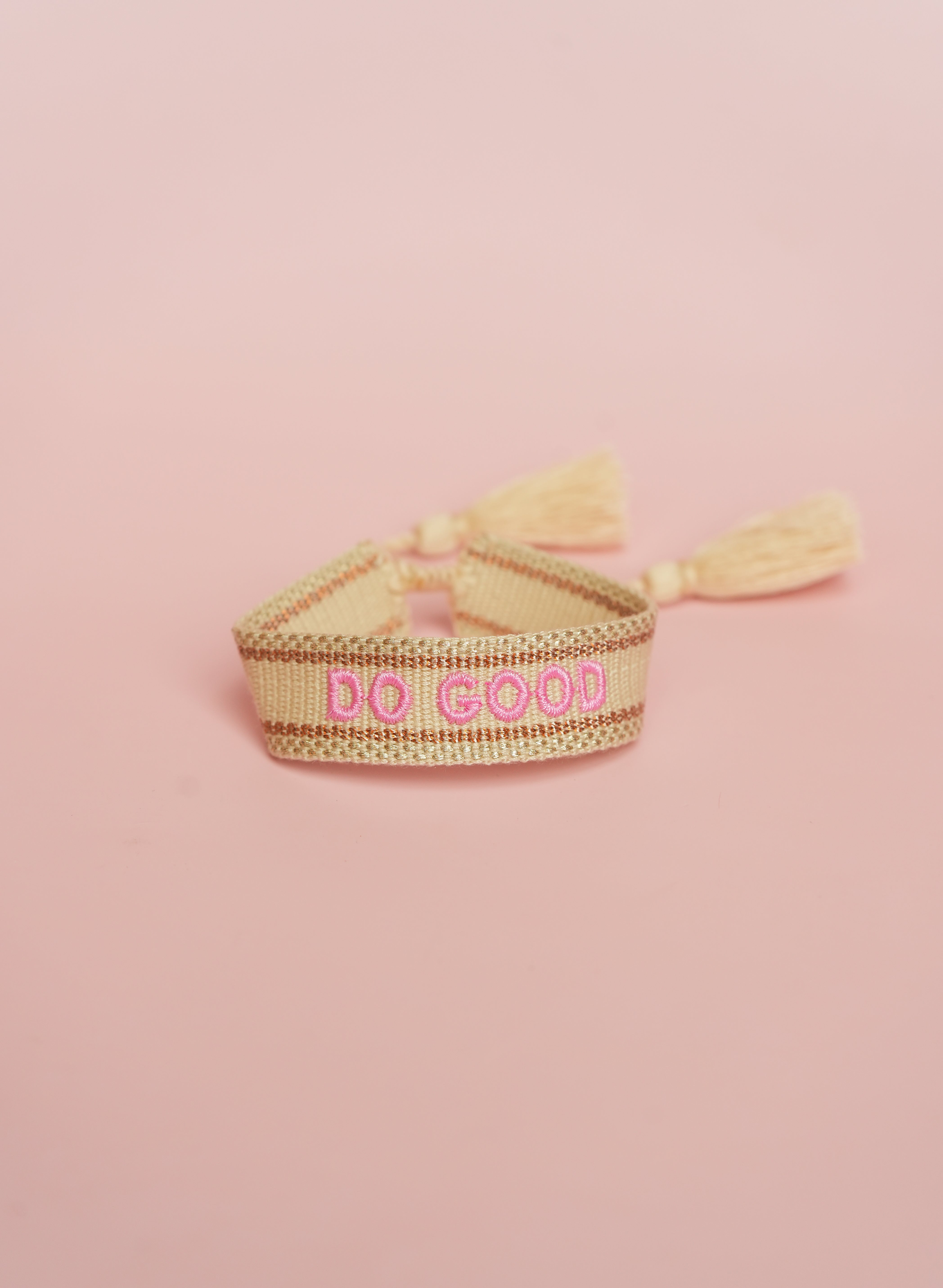 Do Good Embroidered Bracelet
