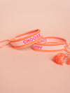 Pink Choose Joy Embroidered Bracelet