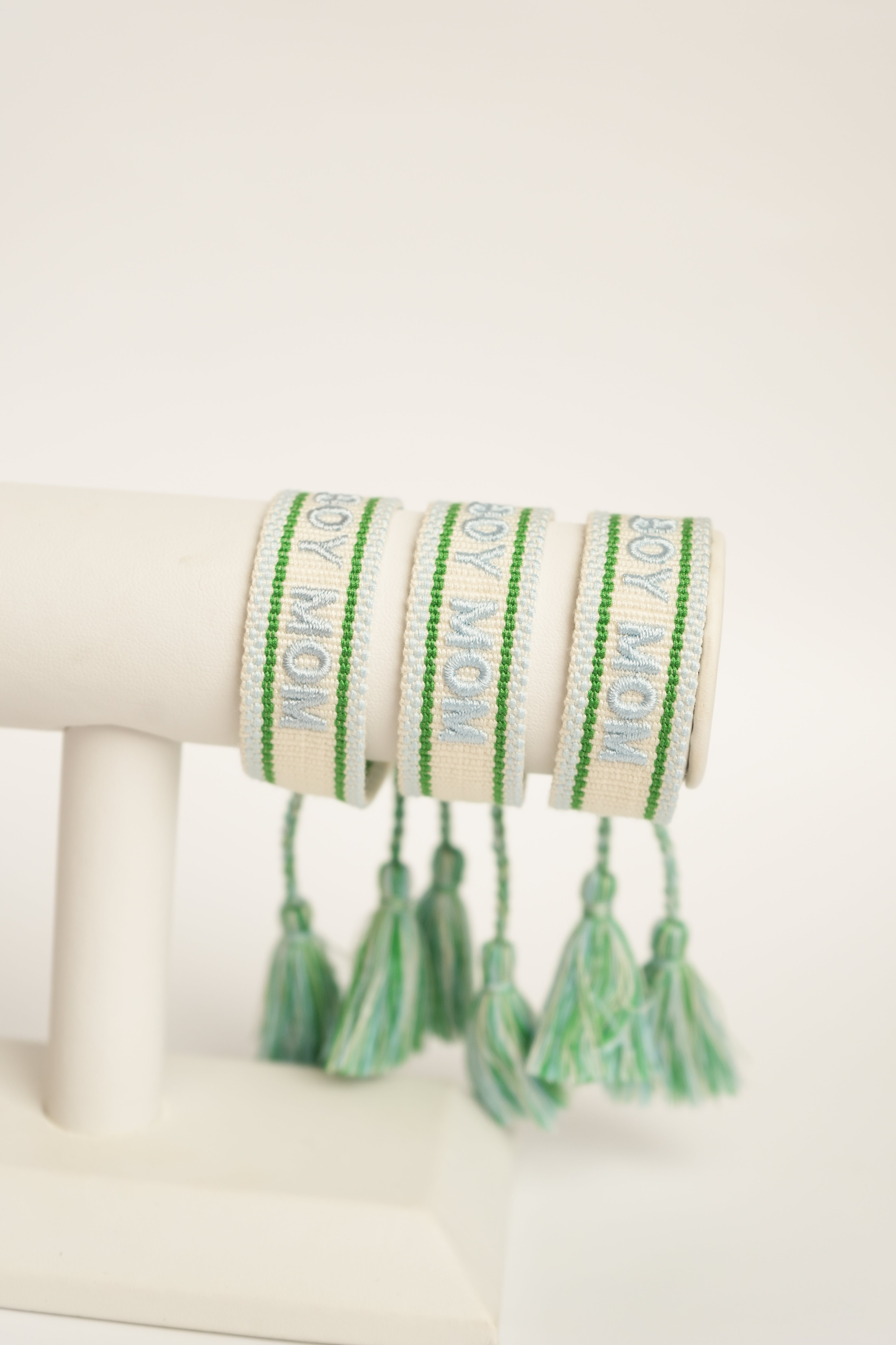Boy Mom Embroidered Bracelet