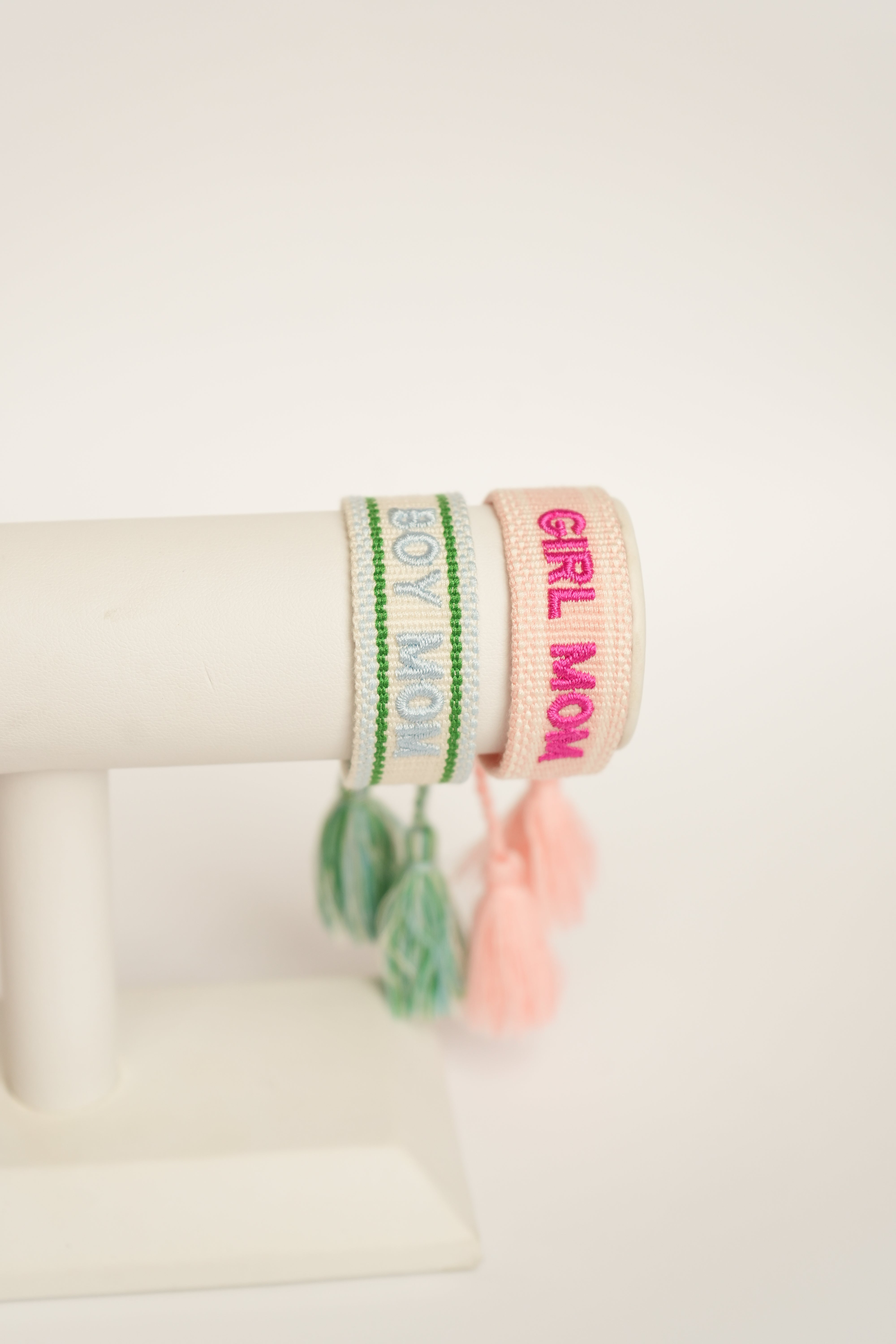 Girl Mom Embroidered Bracelet
