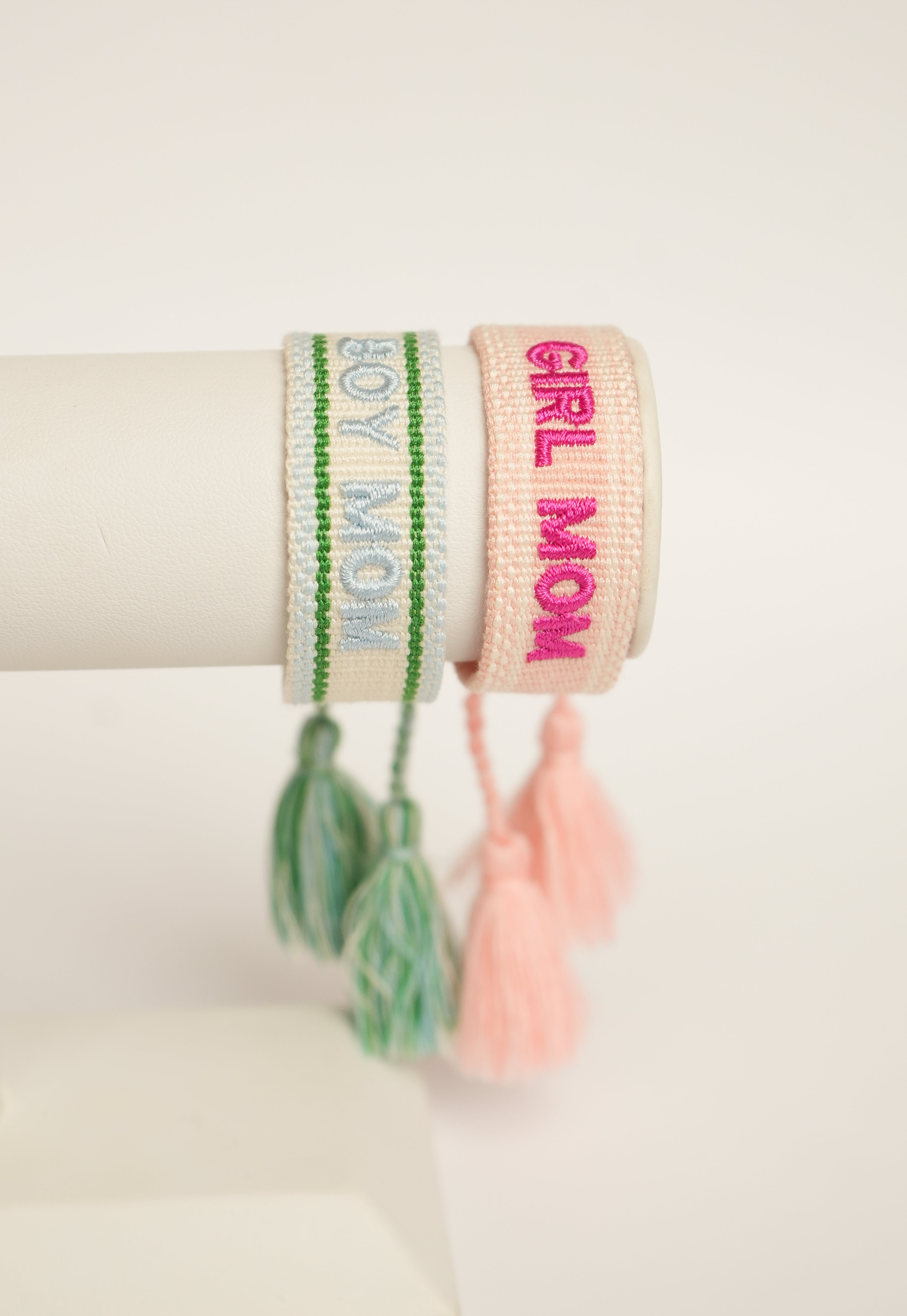 Girl Mom Embroidered Bracelet