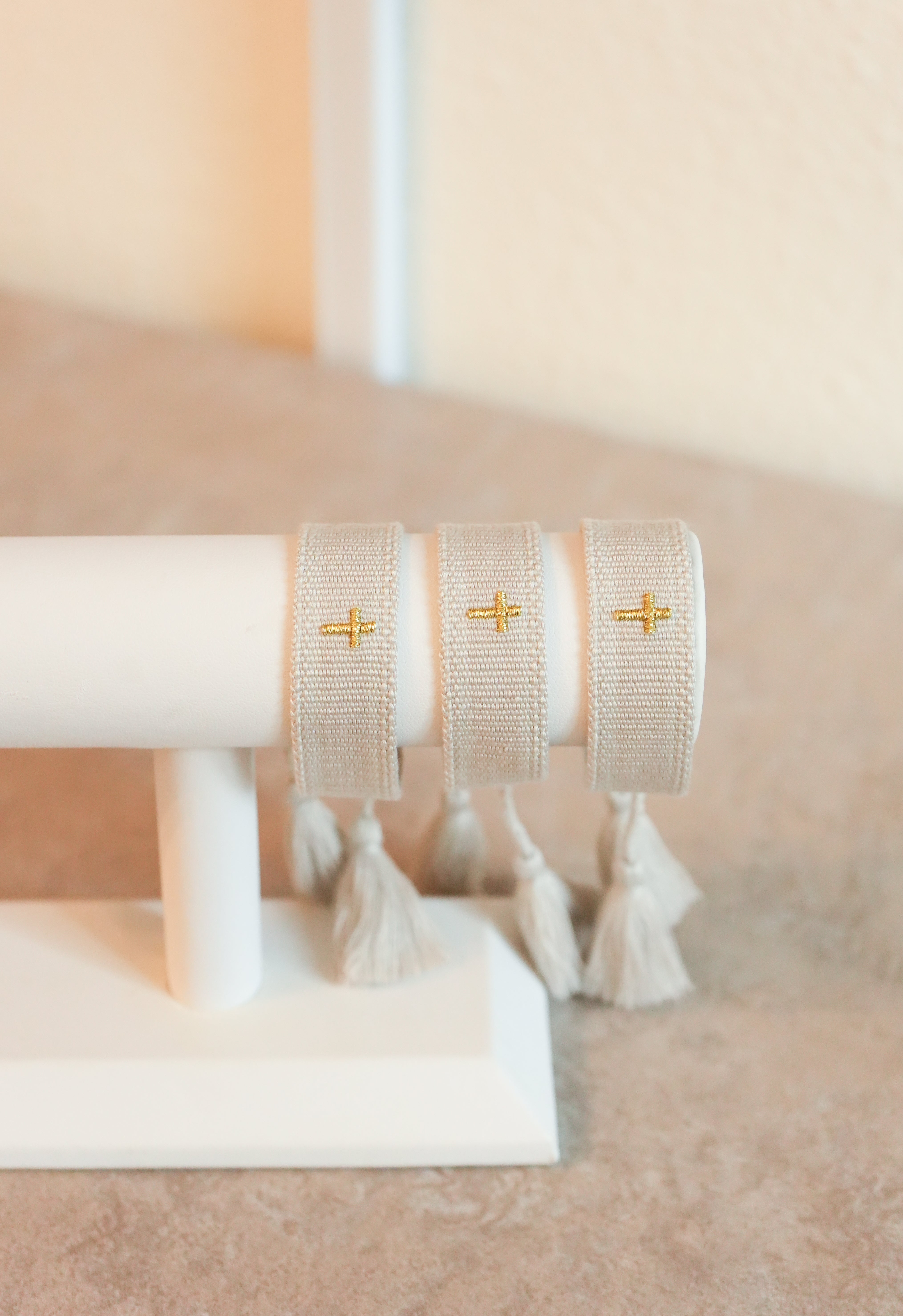 Cross Embroidered Bracelet