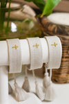 Cross Embroidered Bracelet