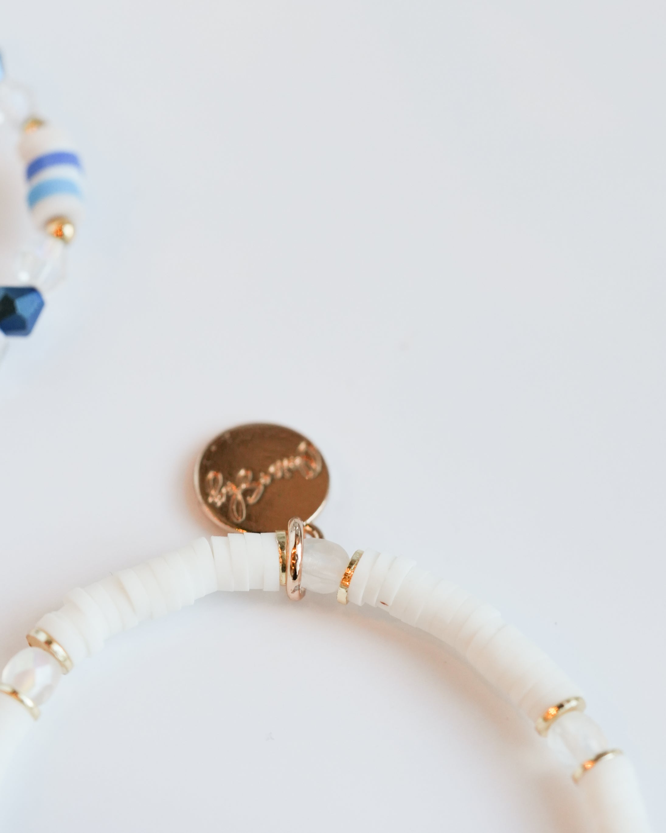 Custom Mini White Seed Bead Bracelet